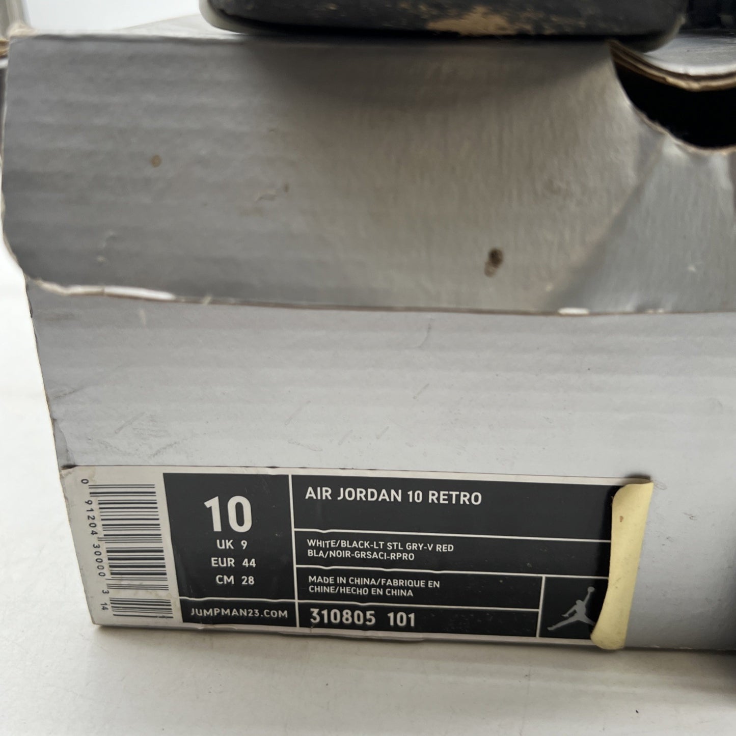 Size 10 - Air Jordan 10 Retro 2005 Steel (310805-101)