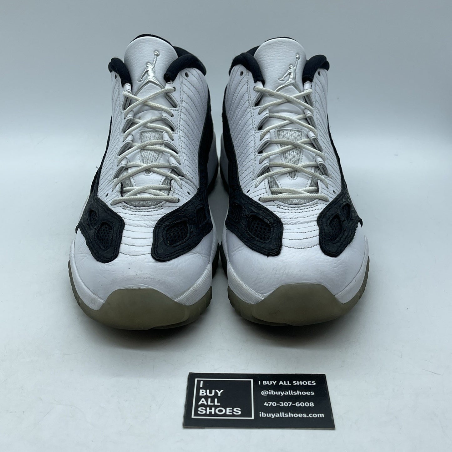 Size 13 - Air Jordan 11 Retro IE Low White Black Suede Leather (306008-100)