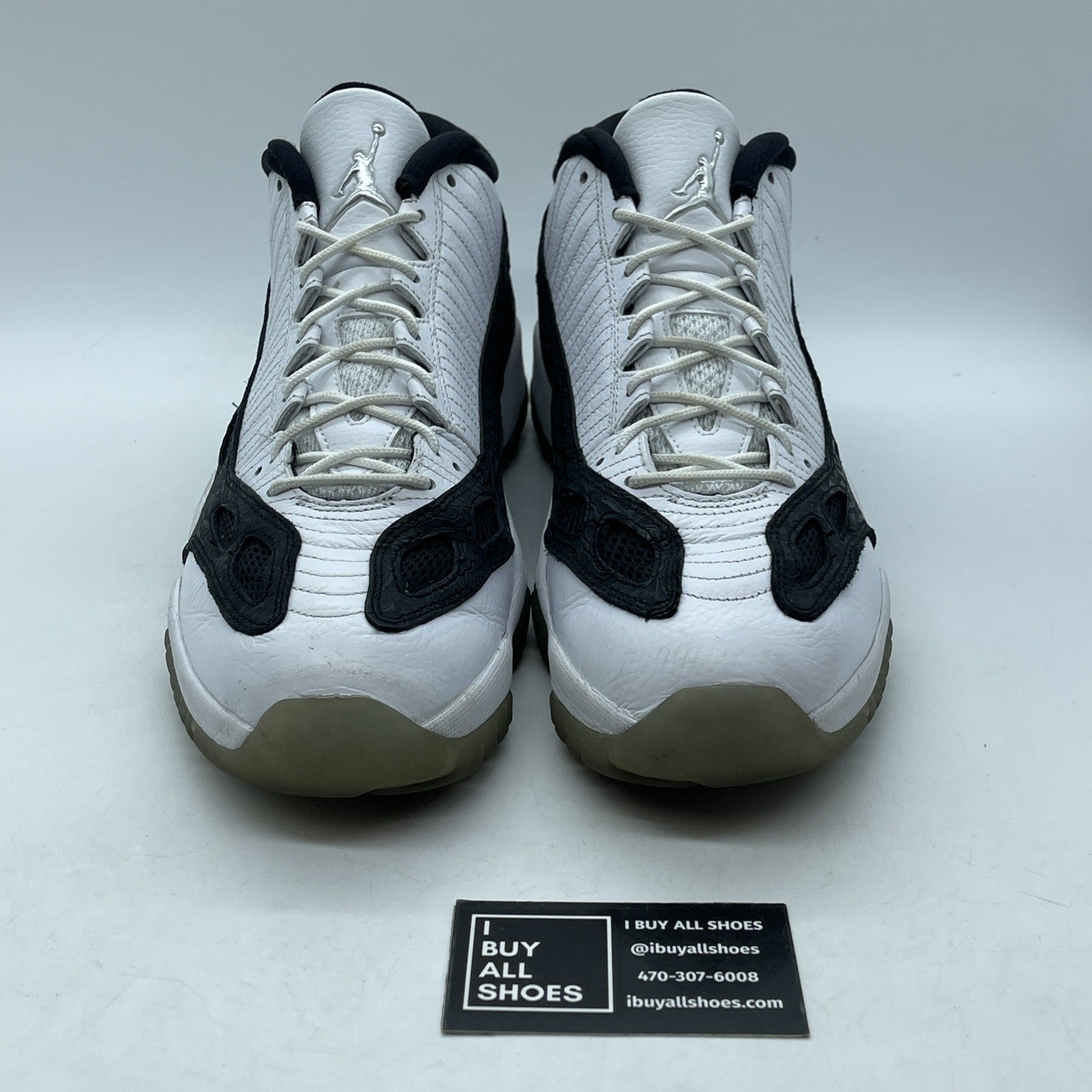 Size 13 - Air Jordan 11 Retro IE Low White Black Suede Leather (306008-100)
