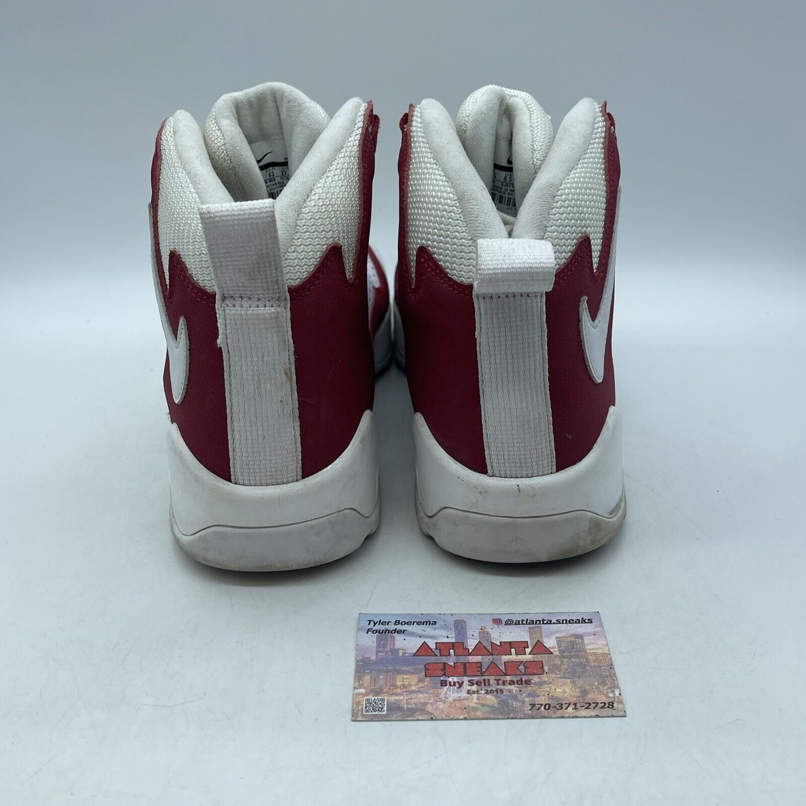 Size 9.5 - Nike Air Darwin Varsity Red White Leather Suede (AJ9710-600)