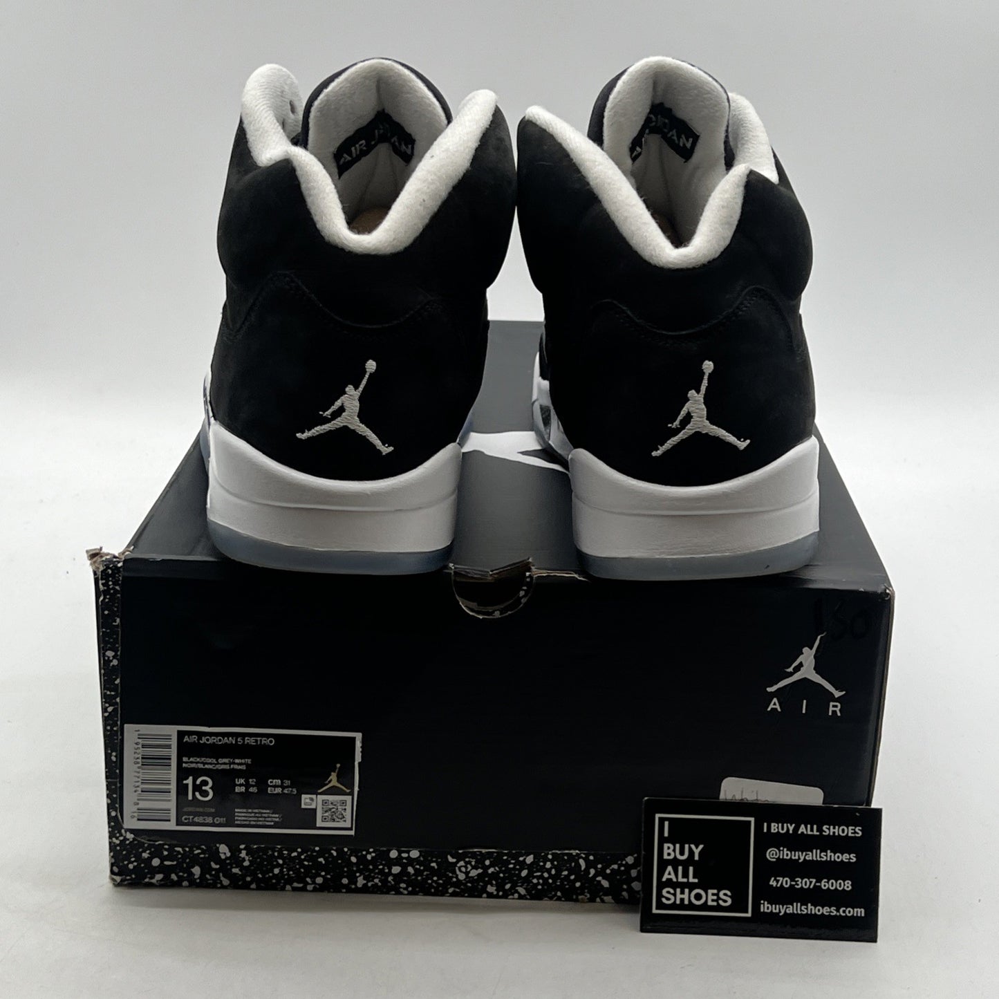 Size 13 - Air Jordan 5 Retro Mid Oreo (CT4838-011)