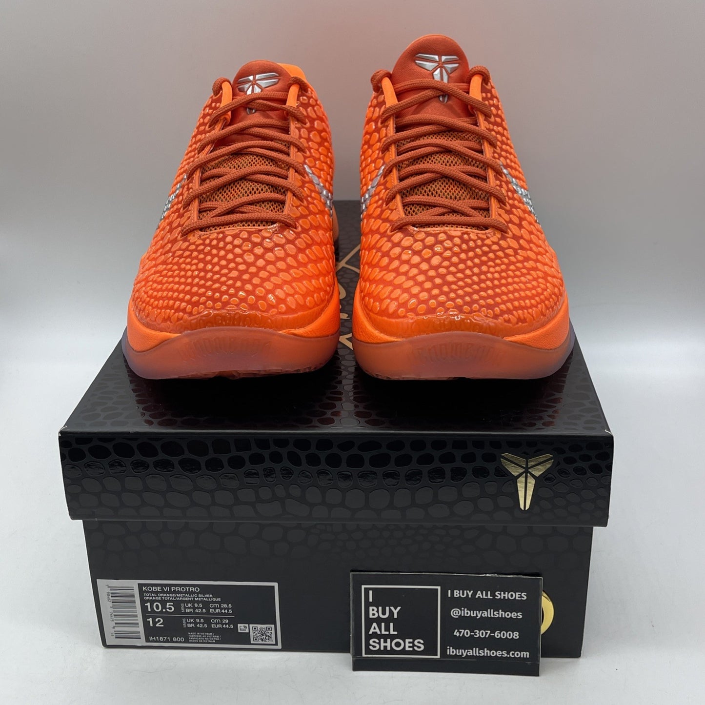 Size 10.5 - Nike Zoom Kobe 6 Protro Total Orange Leather (IH1871-800)