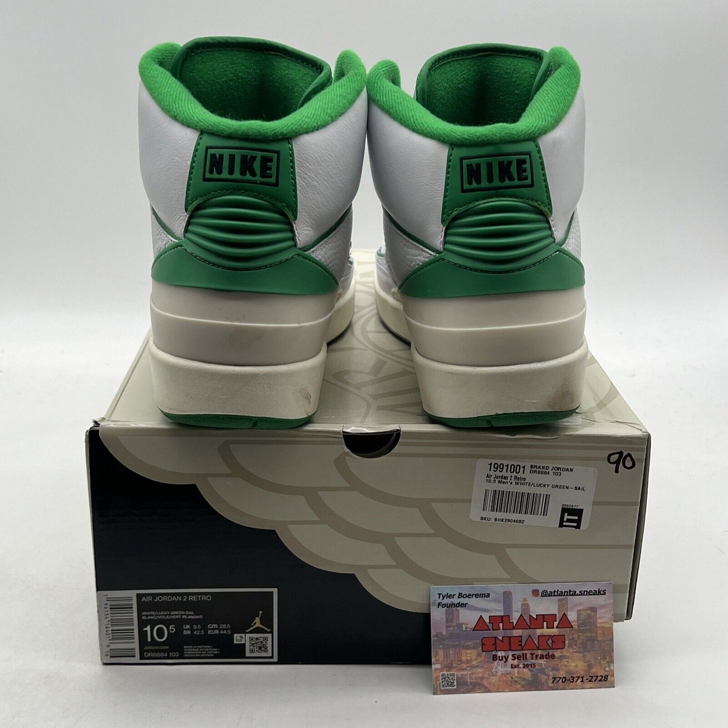 Size 10.5 - Jordan 2 Retro Lucky Green (DR8884-103)