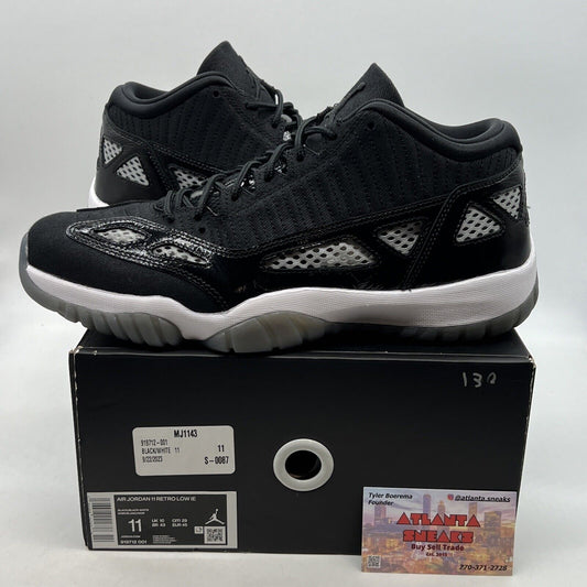 Size 11 - Air Jordan 11 Retro IE Low Black White (919712-001)