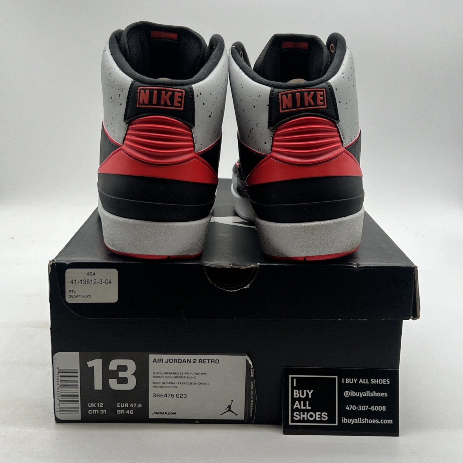 Size 13 - Air Jordan 2 Retro Infrared 23 (385475-023)