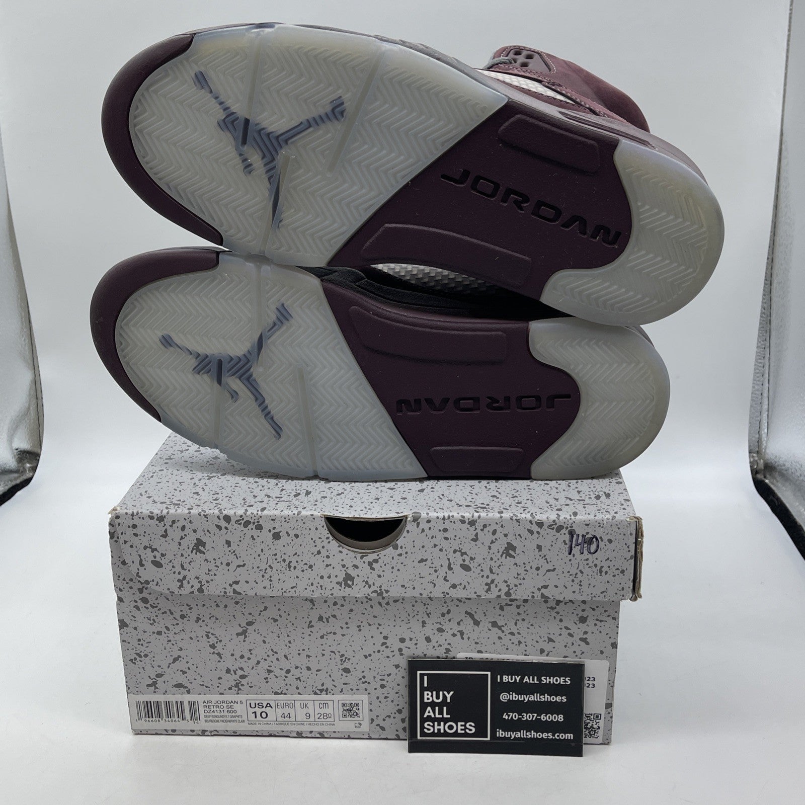 Size 10 - Air Jordan 5 Retro SE 2023 Burgundy (DZ4131-600)