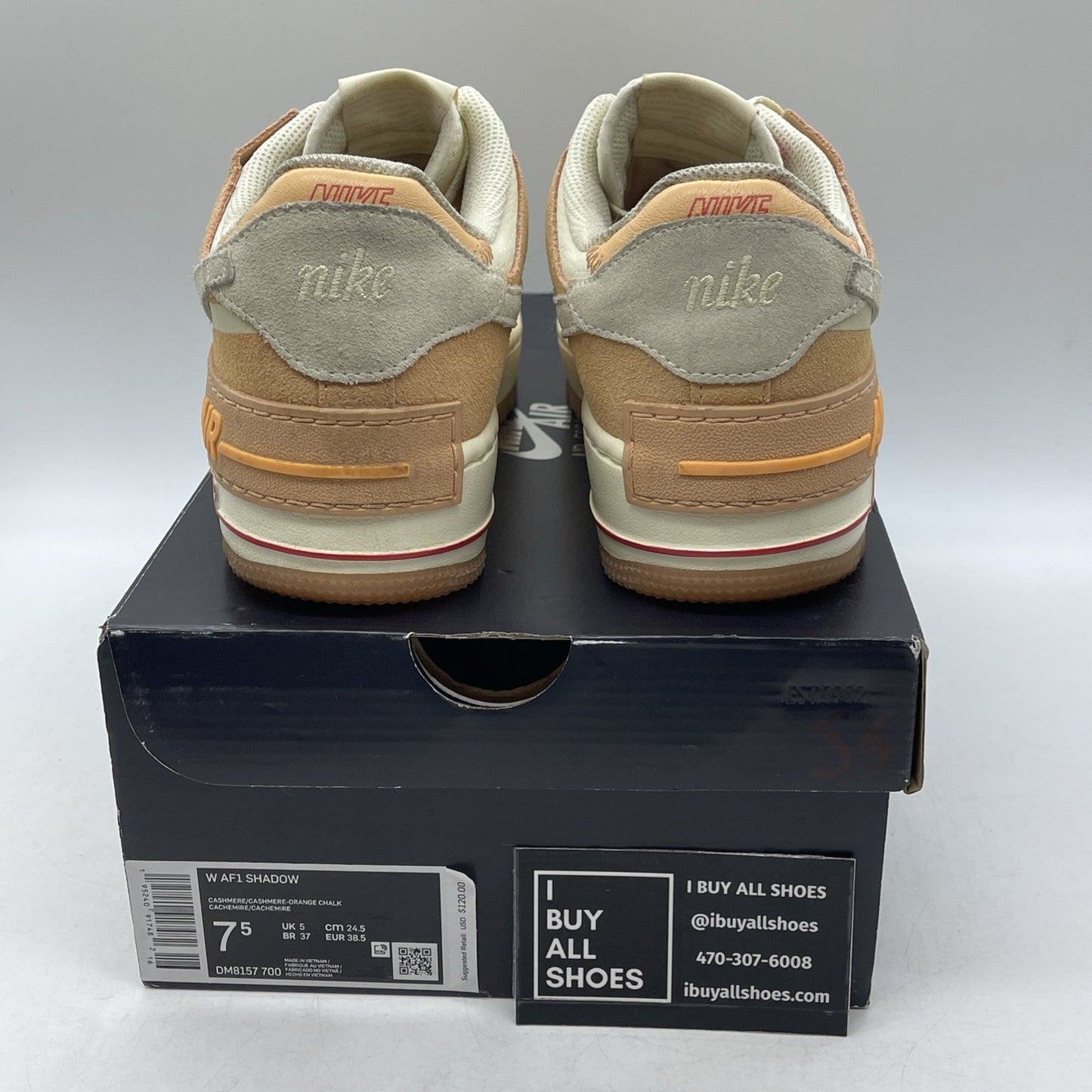 Size 7.5W - Nike Air Force 1 Shadow Sisterhood (DM8157-700)