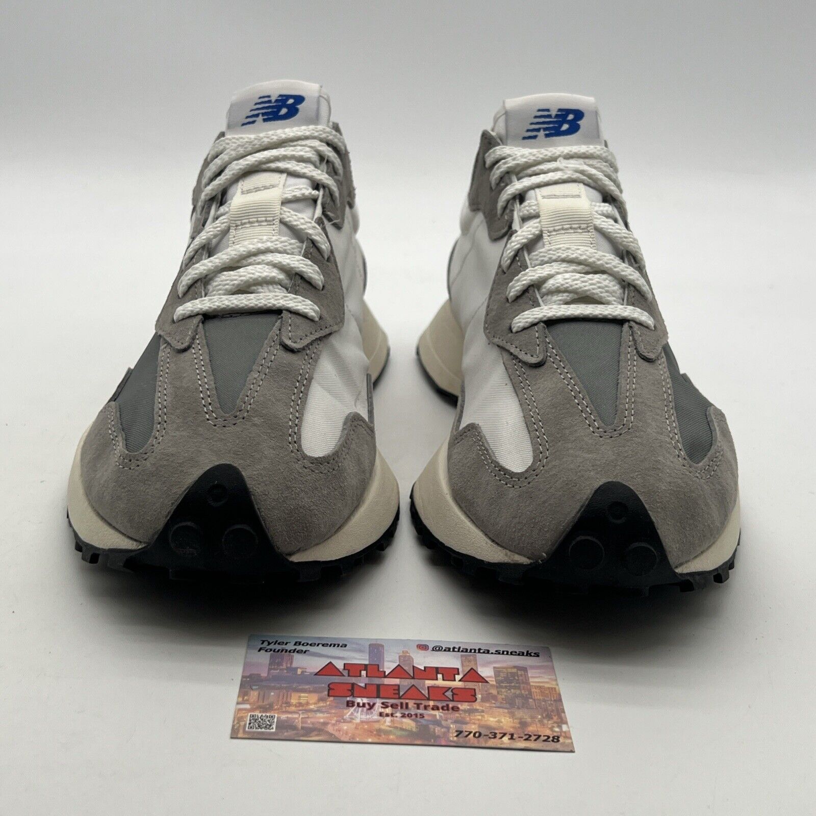 Size 11 - New Balance MS327LAB Men's Gray/White Logo Sneakers