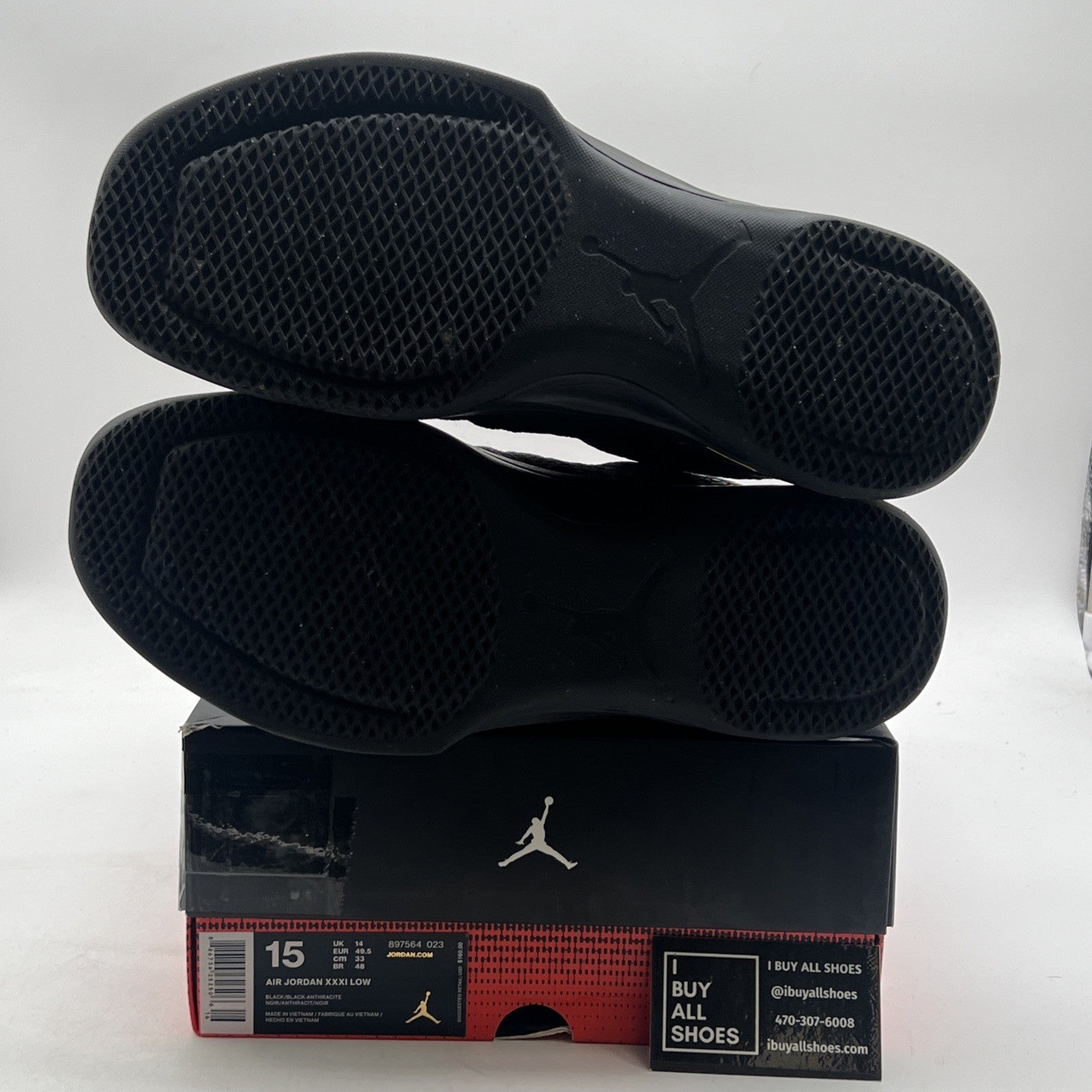 Size 15 - Air Jordan 31 Low Black (897564-023)