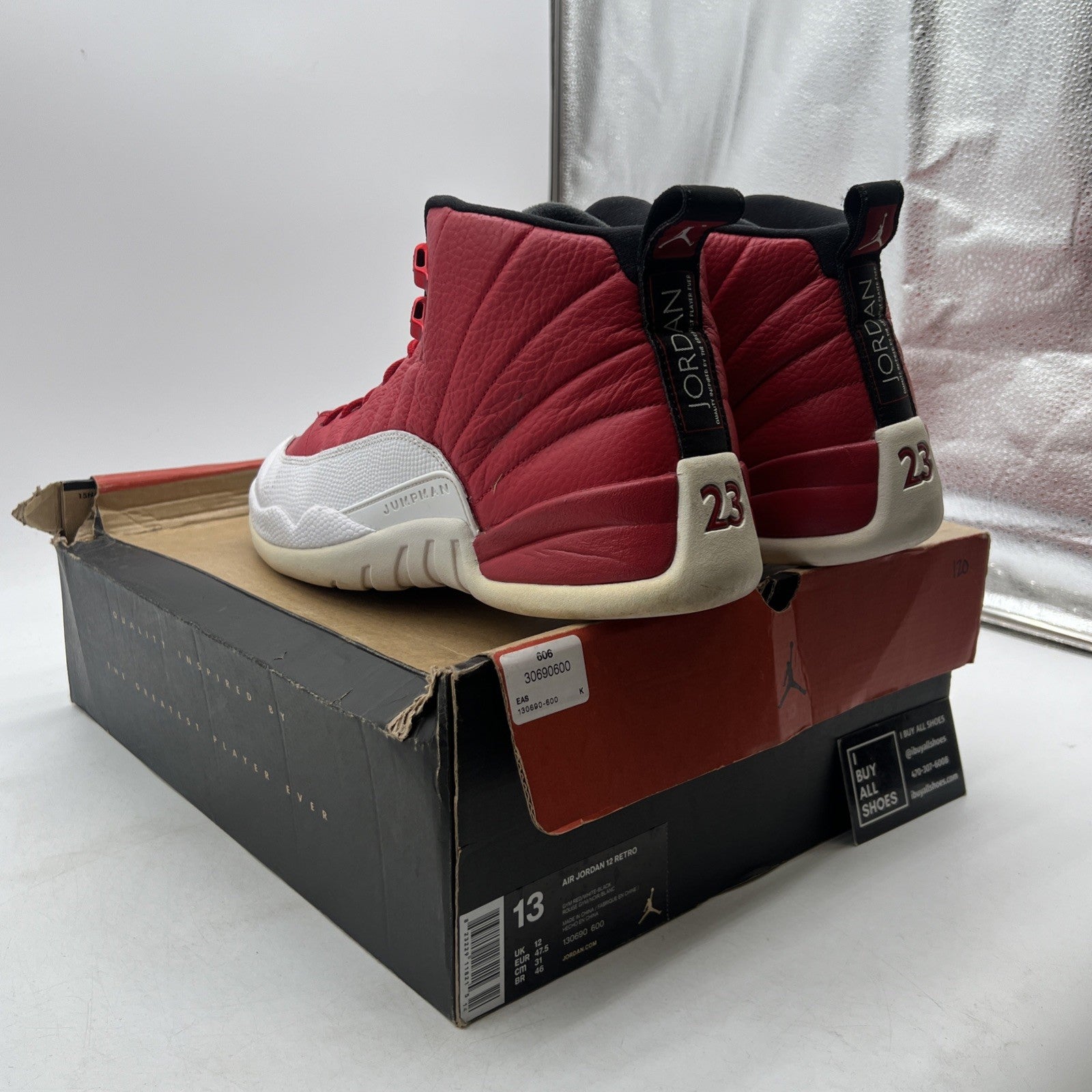 Size 13 - Air Jordan 12 Retro Gym Red (130690-600)