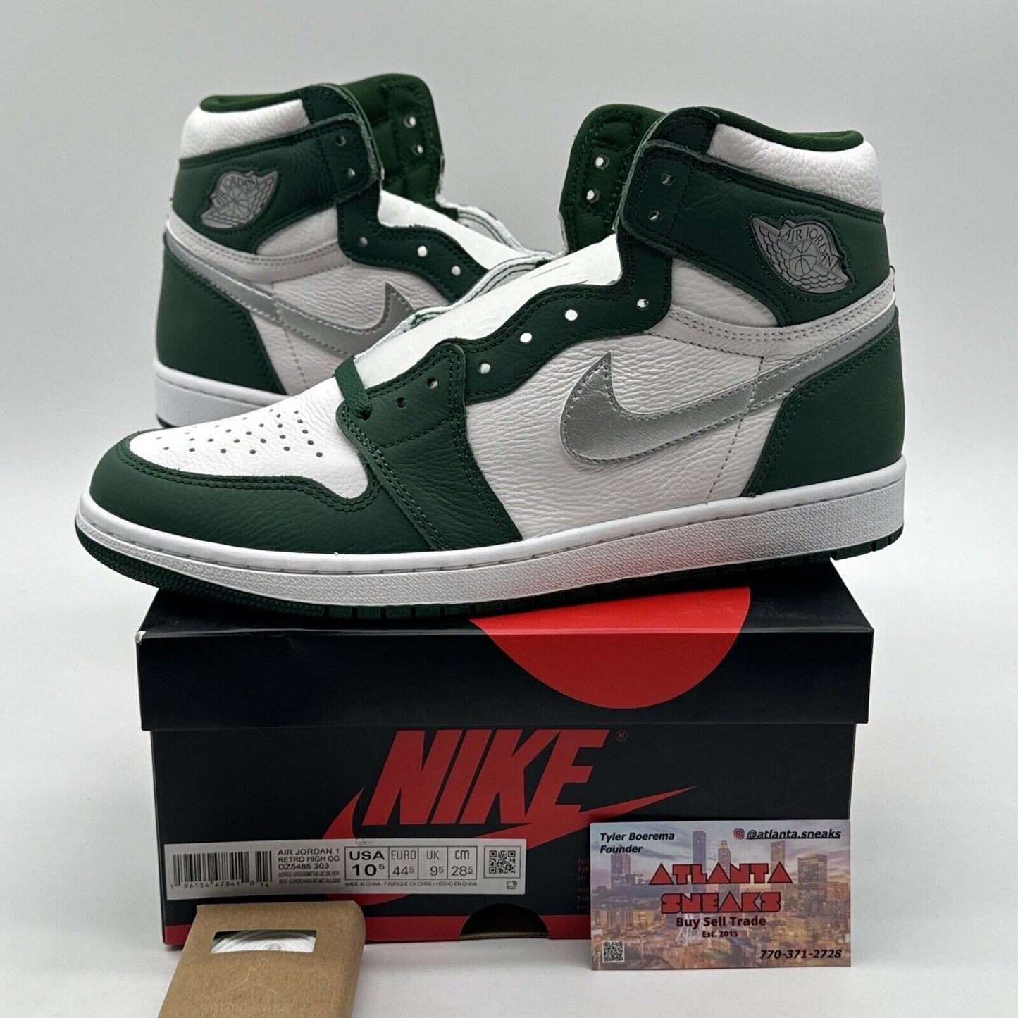 Nike Air Jordan 1 Retro High OG Gorge Green Shoes Mens 10.5 DZ5485-303 New