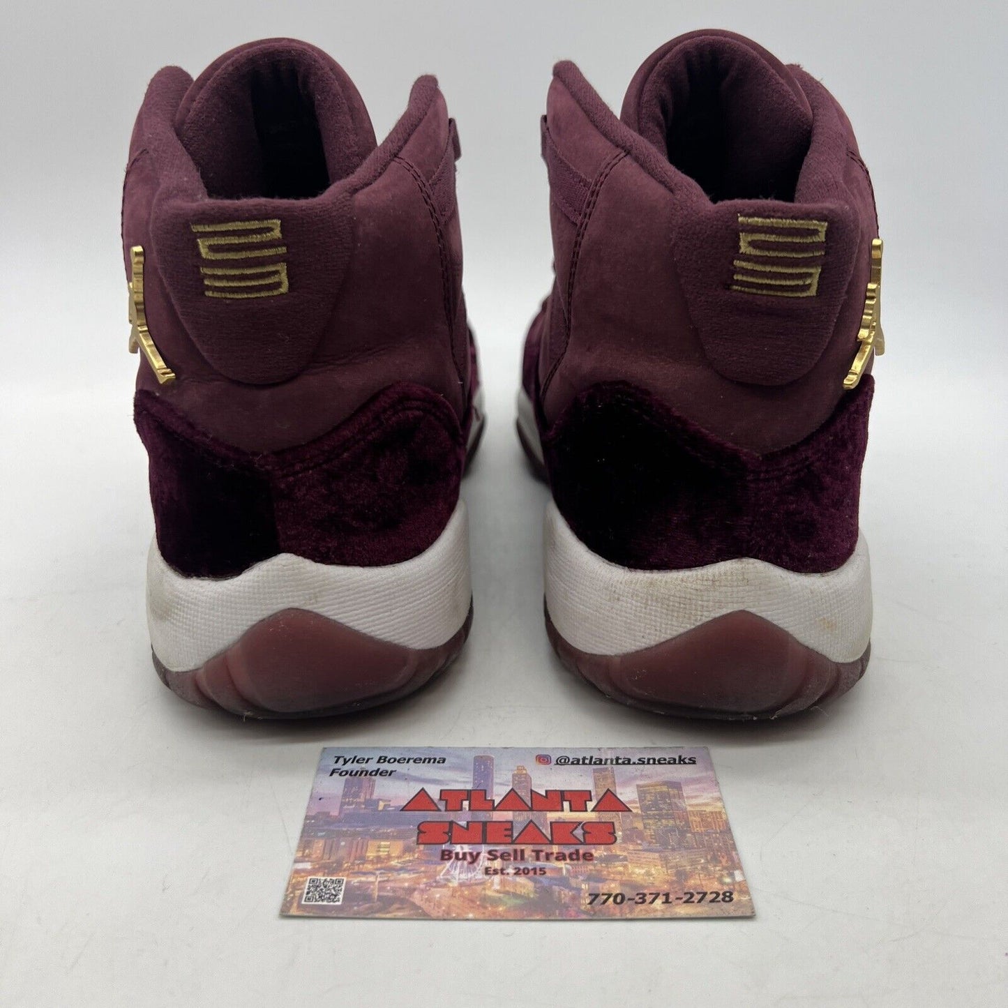 Nike Air Jordan 11 Retro GG Heiress Night Maroon (852625-650) Size 7Y