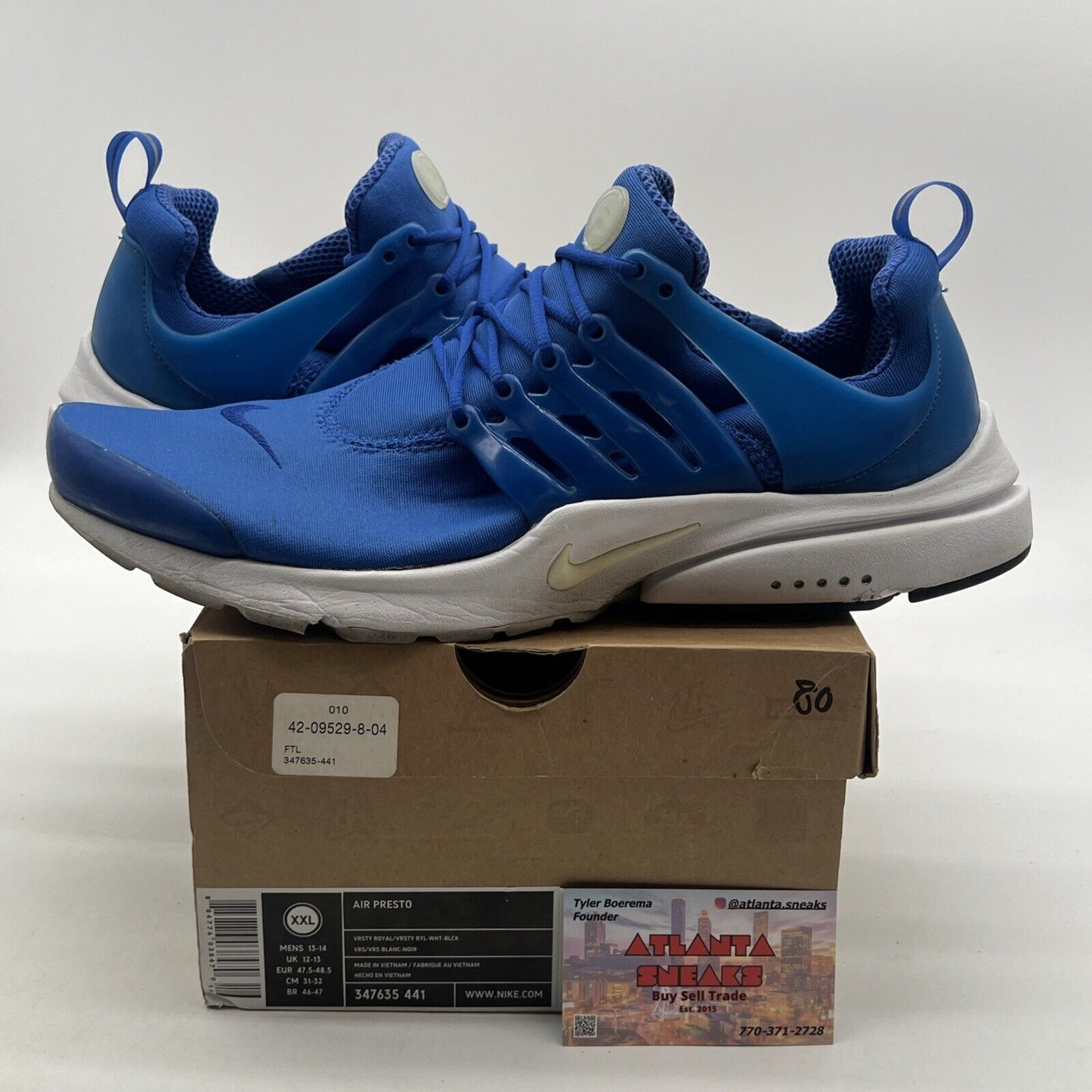 Size 13 - Nike Air Presto Varsity Royal (347635-441)