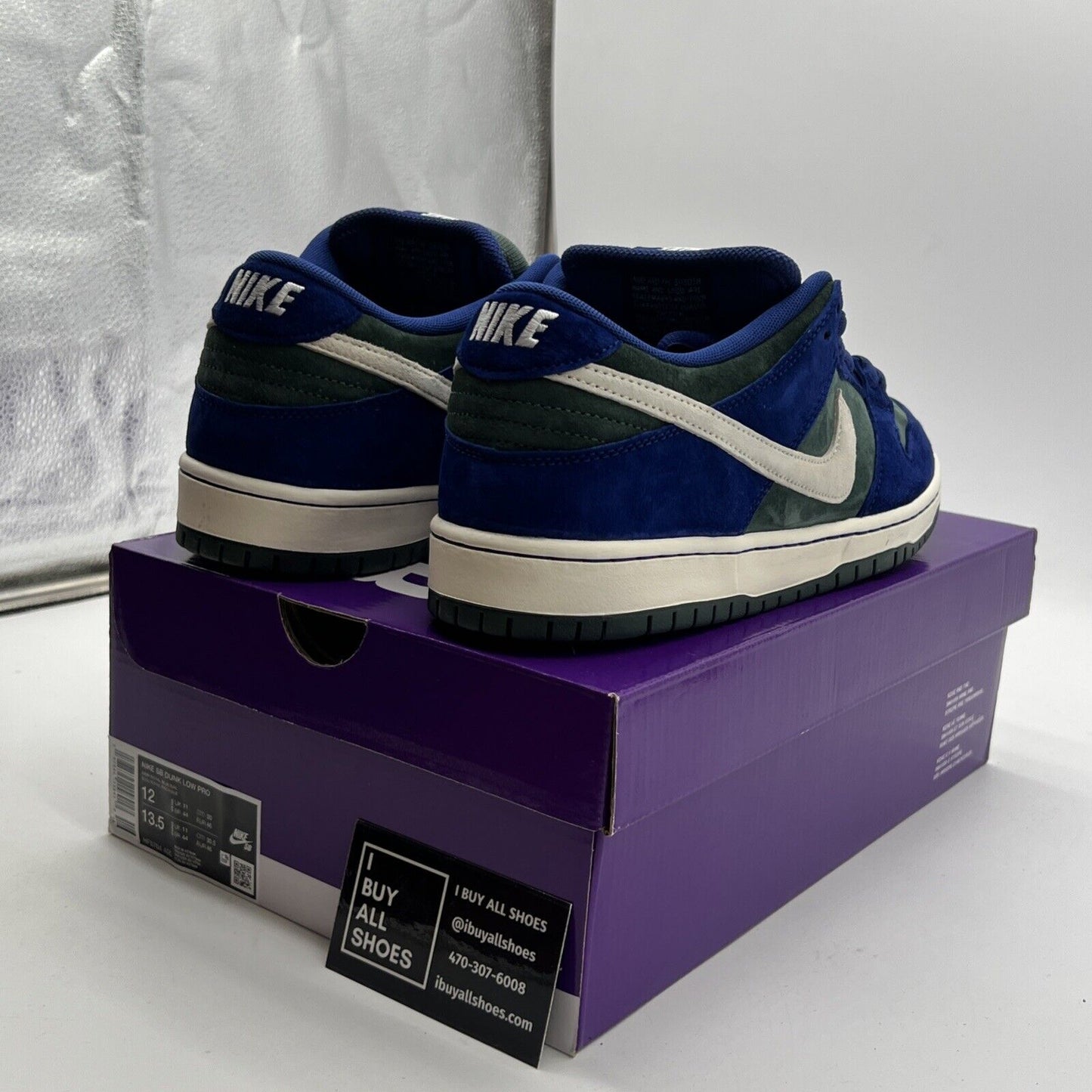 Size 12 - Nike Dunk Pro SB Low Deep Royal Vintage Green (HF3704-400)