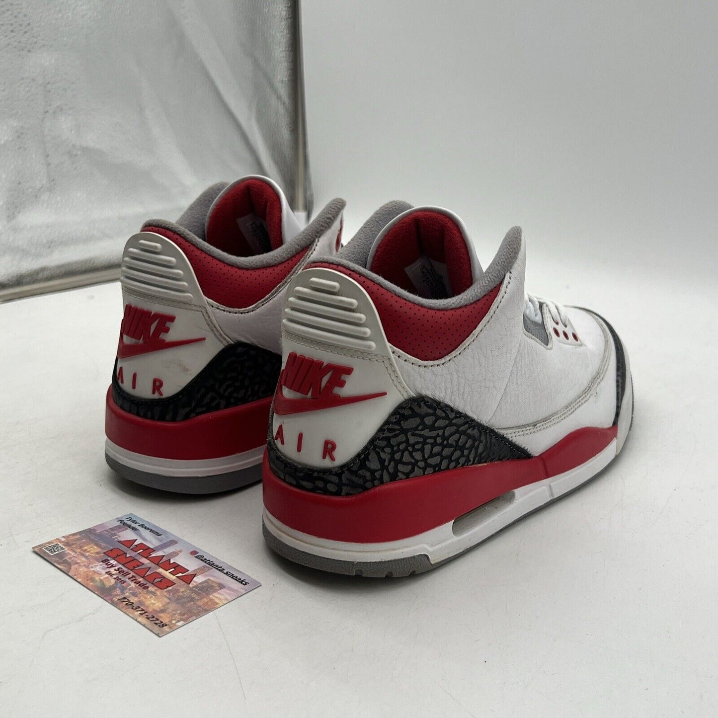 Size 9.5 - Jordan 3 Retro Mid Fire Red White Black Leather (DN3707-160)