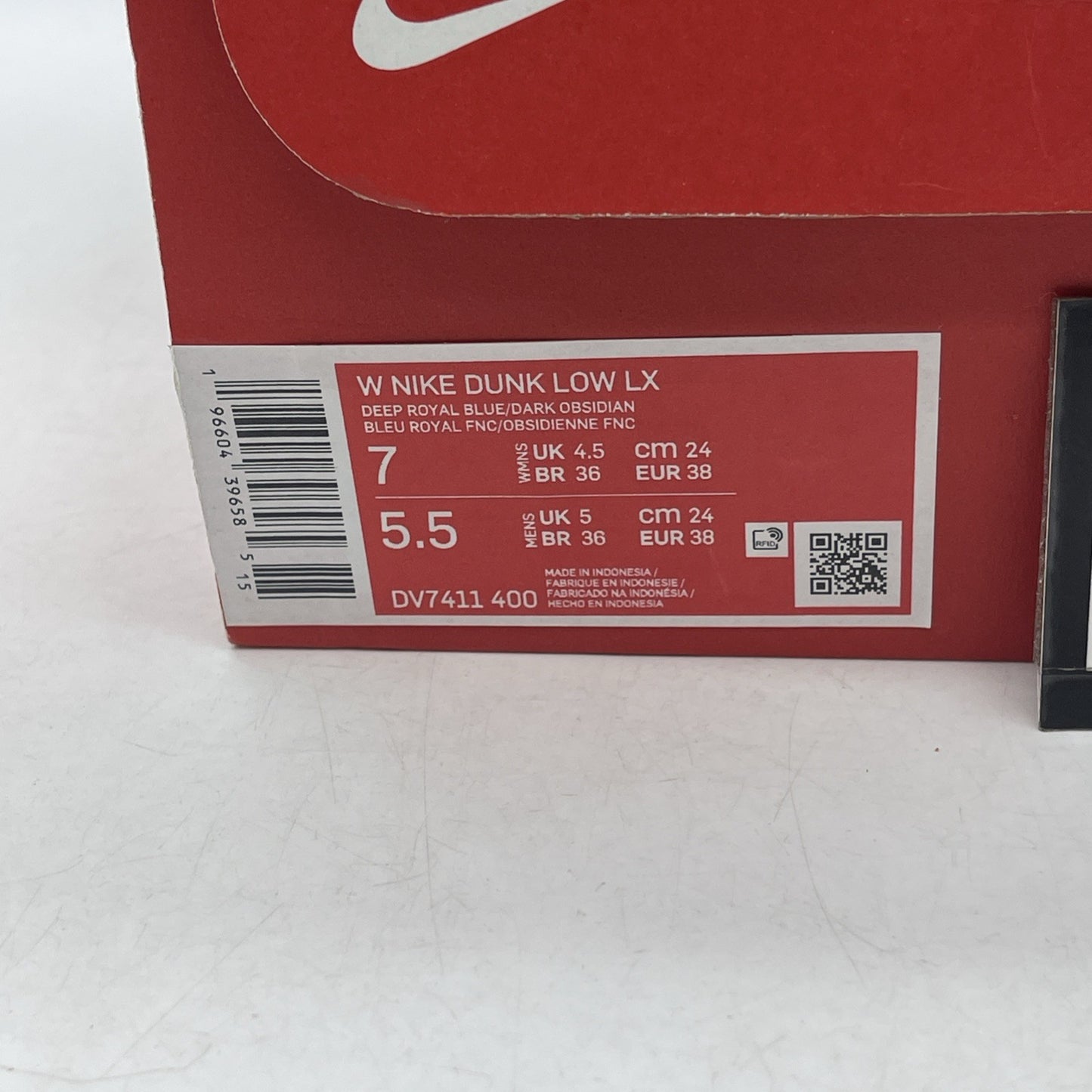 Size 7W - Nike Dunk LX Low Blue Suede (DV7411-400)