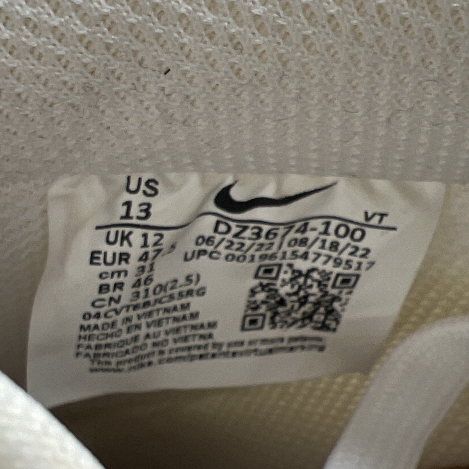 Size 13 - Nike Billie Eilish x Air Force 1 Low Triple White (DZ3674-100)