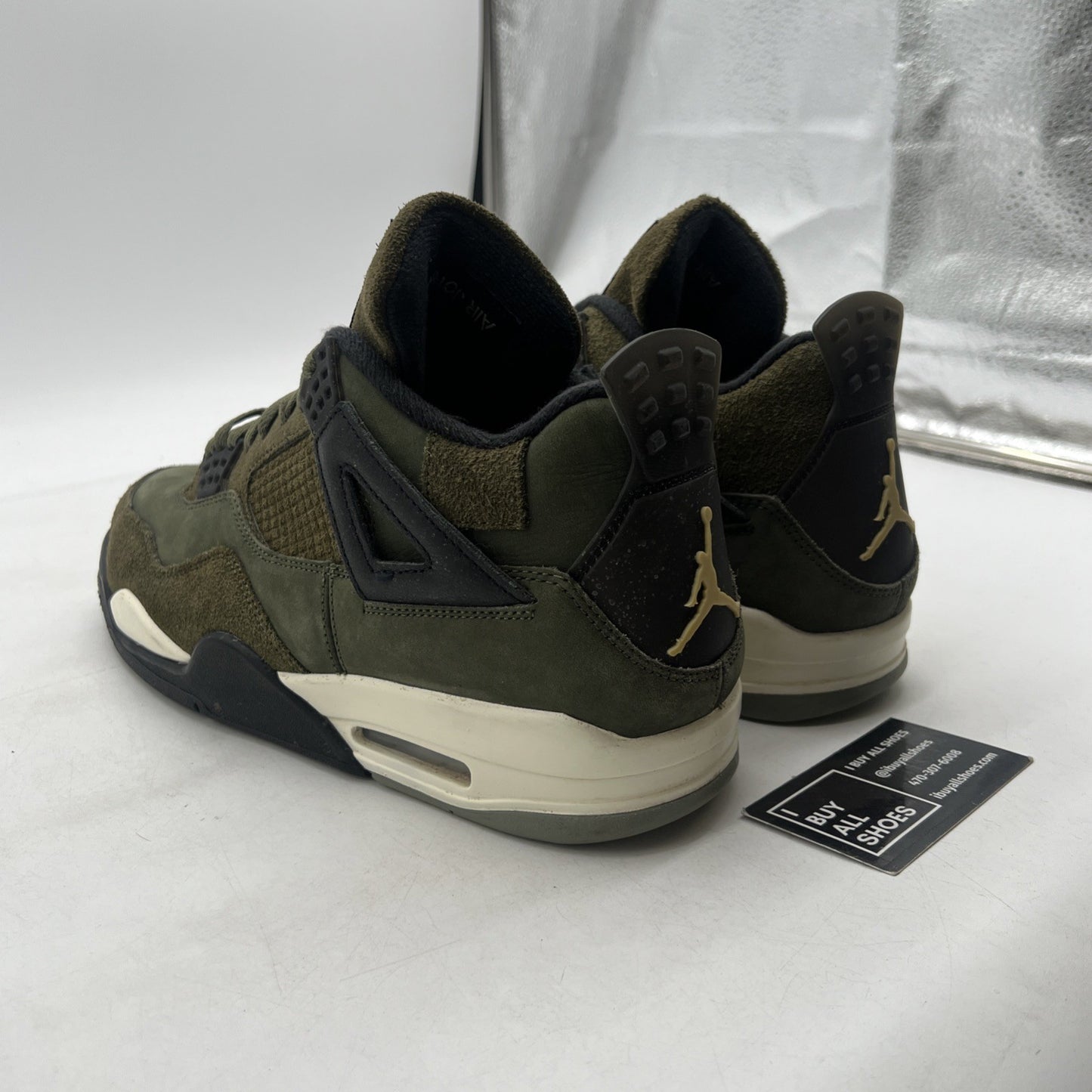 Size 11.5 - Air Jordan 4 SE Retro Low Craft - Olive (FB9927-200)