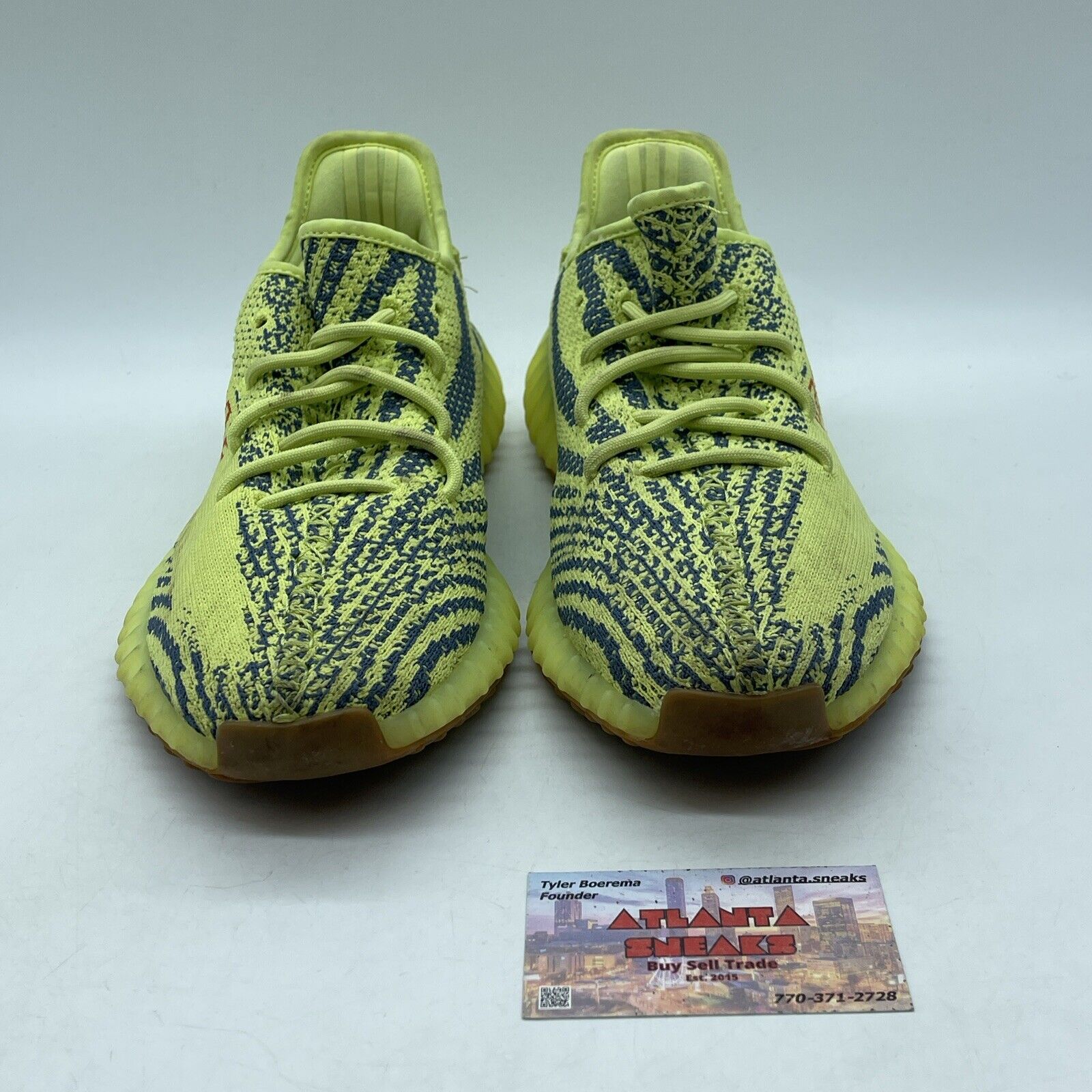 Size 9 - adidas Yeezy Boost 350 V2 Low Semi Frozen Yellow Grey Suede (B37572)