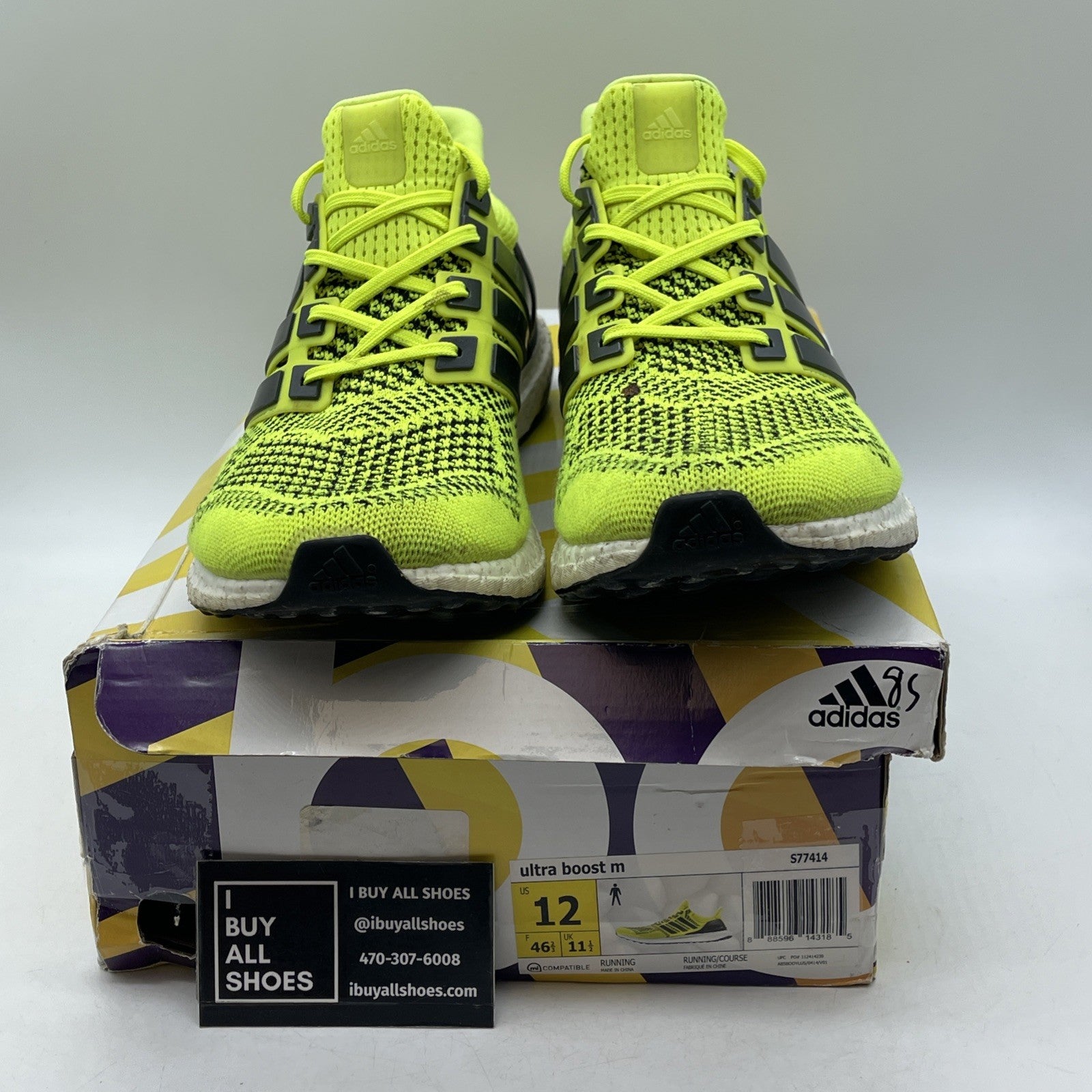 Size 12 - Adidas UltraBoost 1.0 Solar Yellow (S77414)