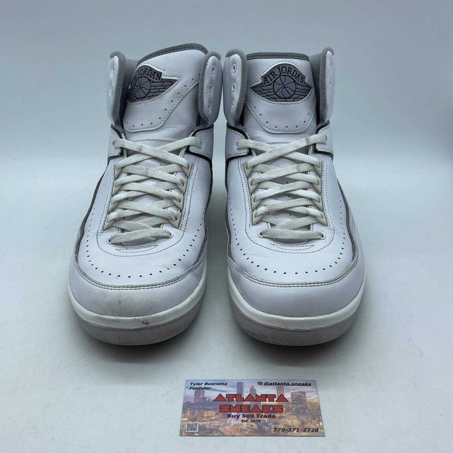 Size 12 - Air Jordan 2 Retro White Cement Grey Leather (DR8884-100)