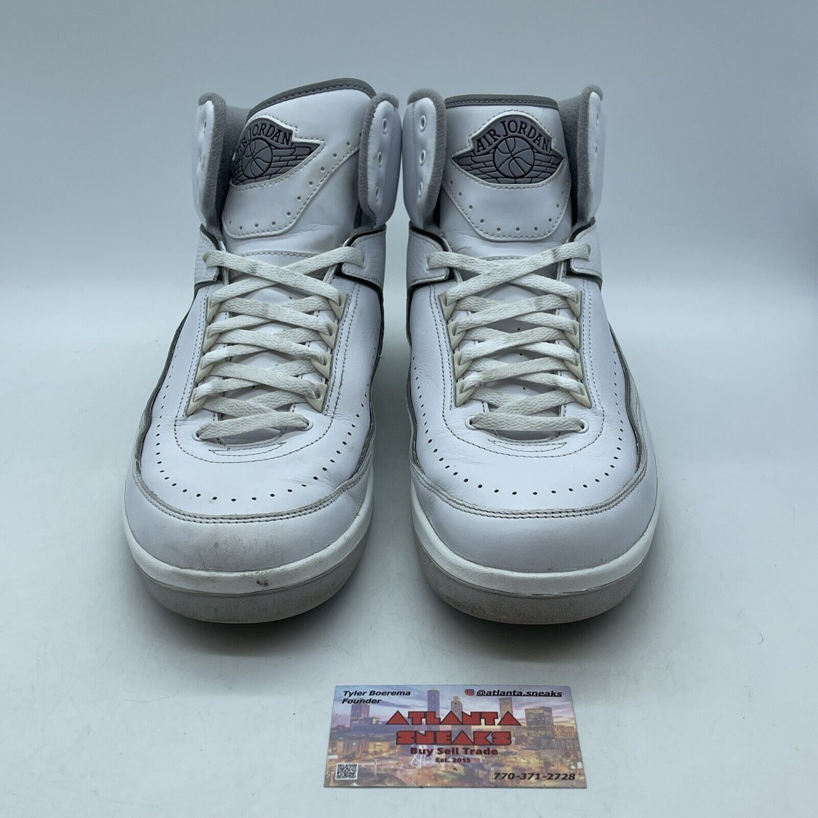 Size 12 - Air Jordan 2 Retro White Cement Grey Leather (DR8884-100)
