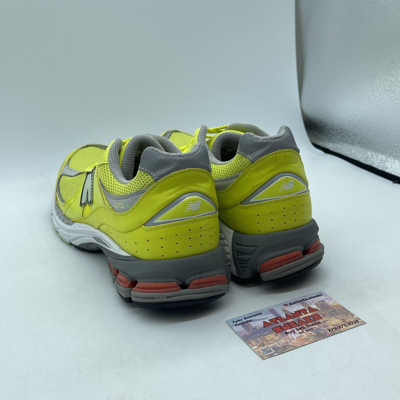 Size 10 - New Balance 2002R Sulpher Yellow Grey Suede Leather (M2002RLC)