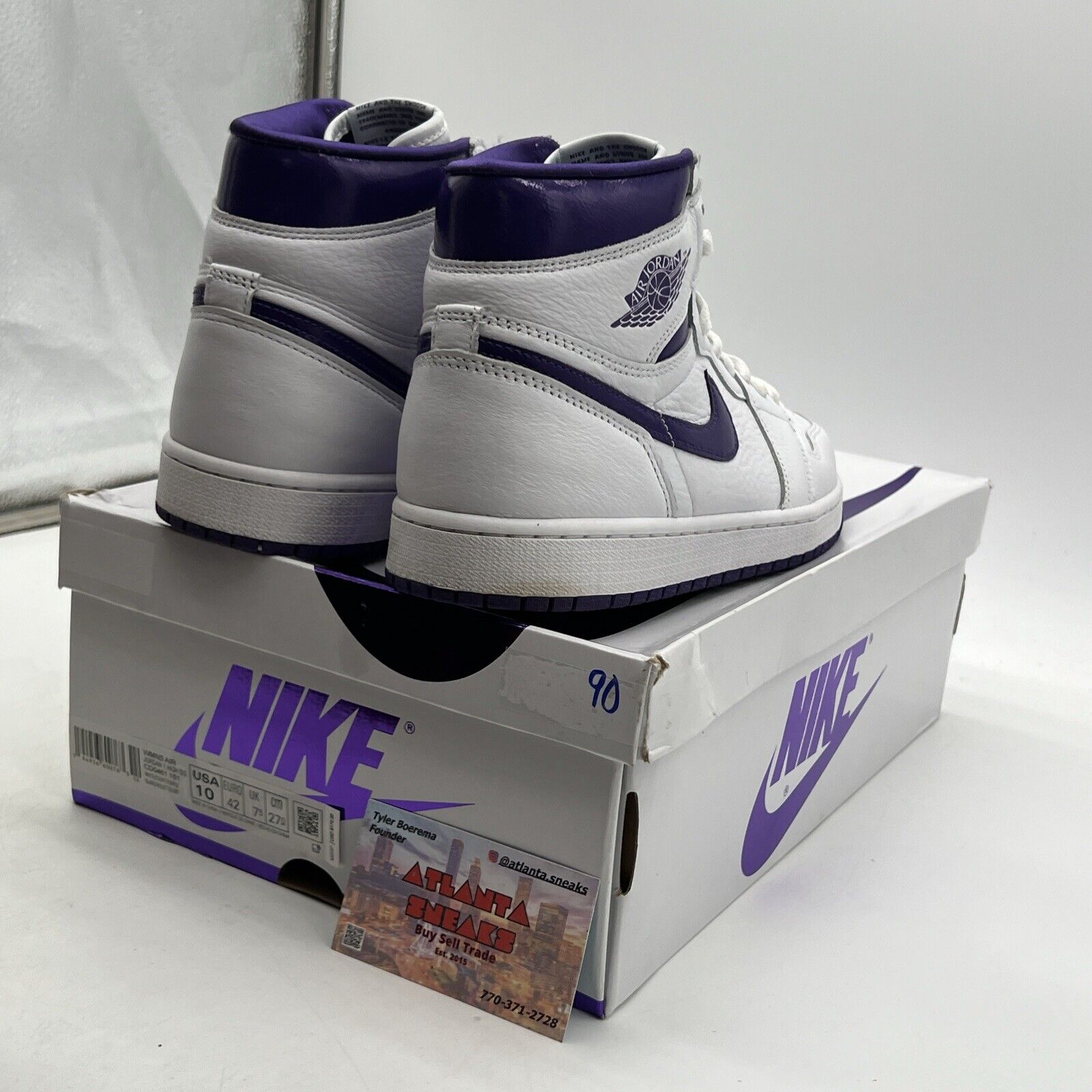 Size 10 - Air Jordan 1 OG High Court Purple W (CD0461-151)