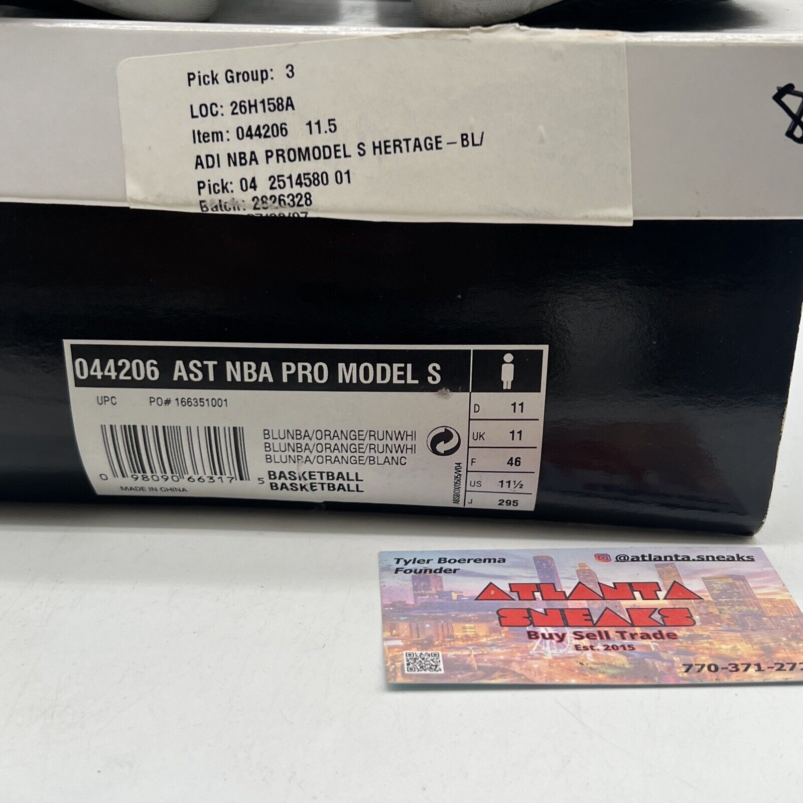 Size 11.5 -Adidas Pro Model Superstar SS2G Black White Basketball Shoes (044227)