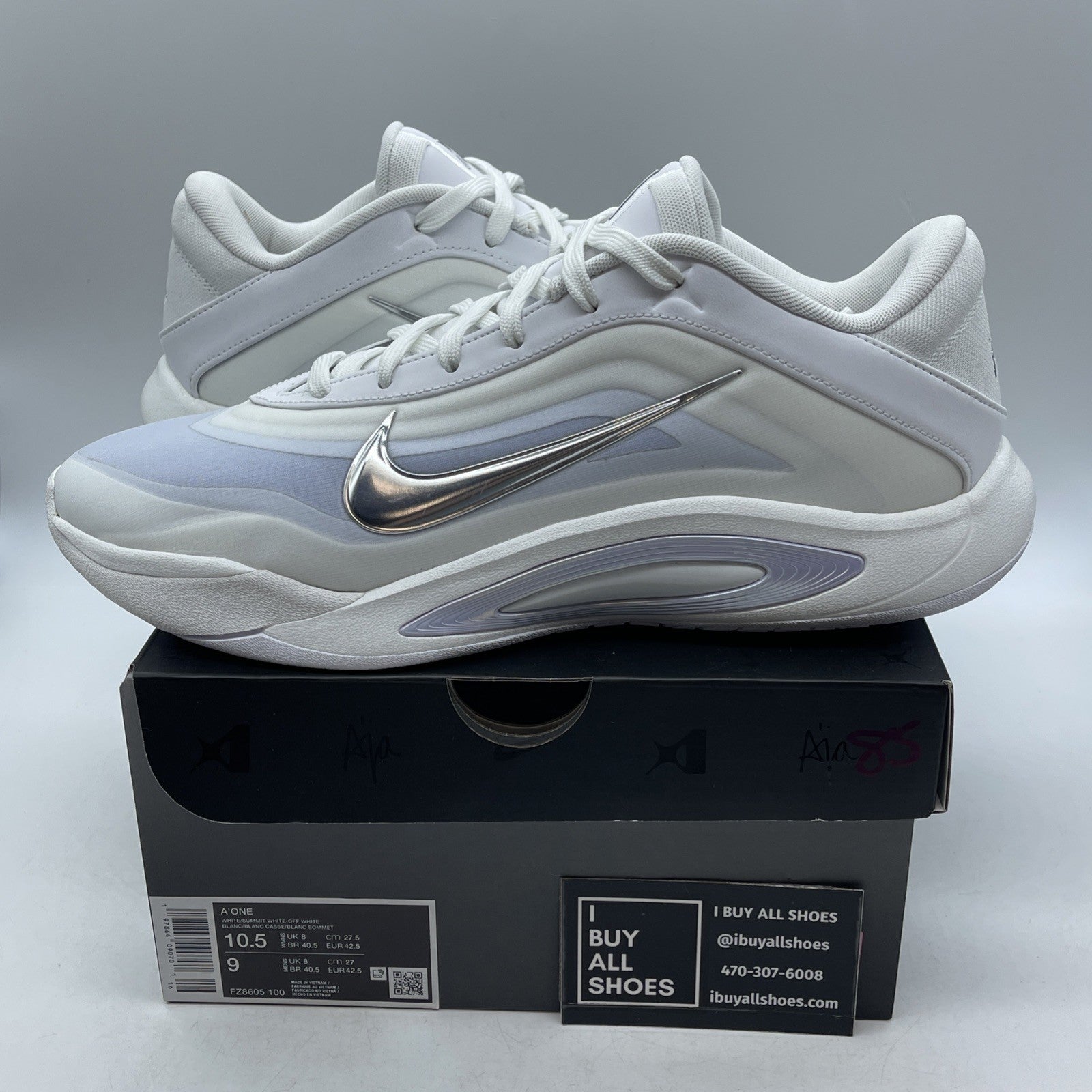 Size 10.5W - Nike A'One OG Pearl (FZ8605-100)