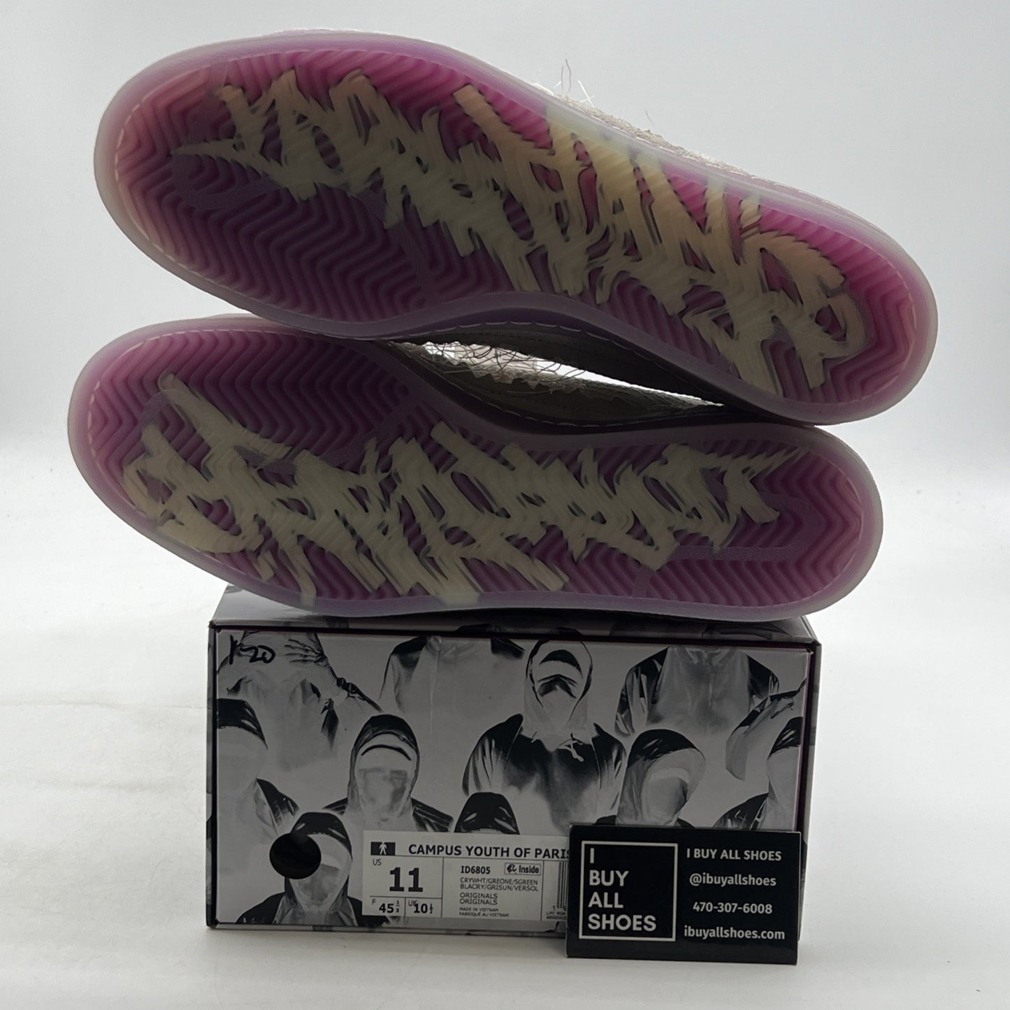 Size 11 - adidas Campus 80s x Youth of Paris Low White New (ID6805)