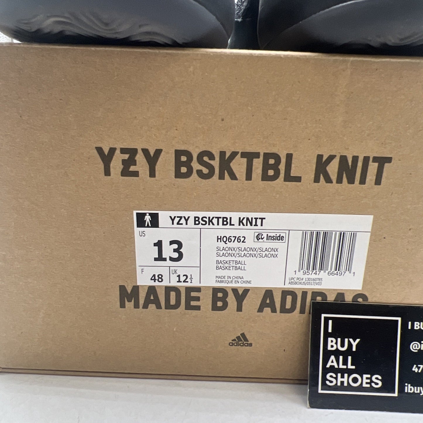 Size 13 - adidas Yeezy Basketball Knit Onyx (HQ6762)