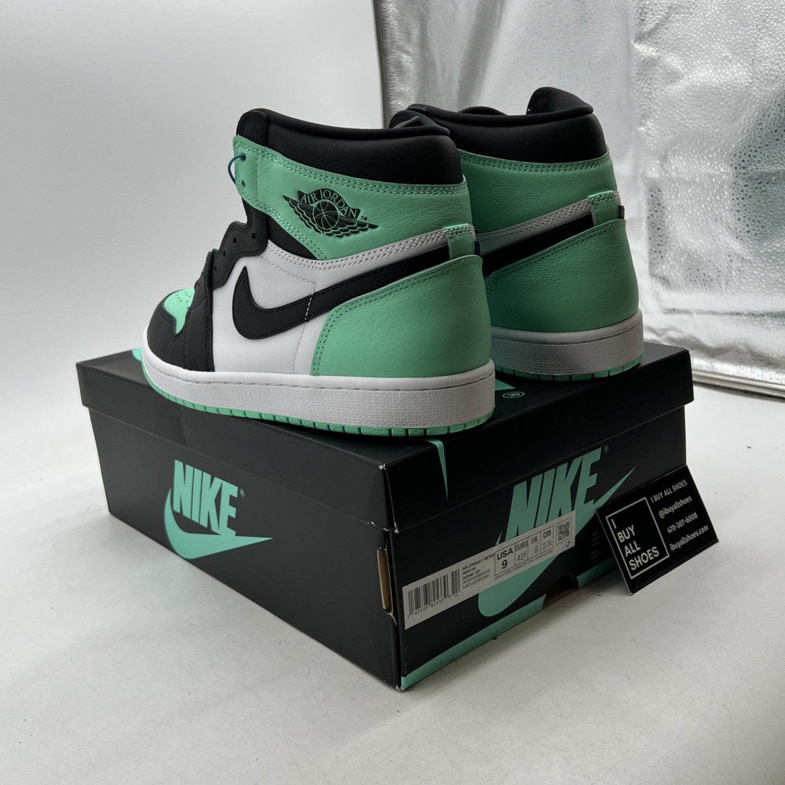 Size 9 - Air Jordan 1 Retro OG High Green Glow (DZ5485-130)
