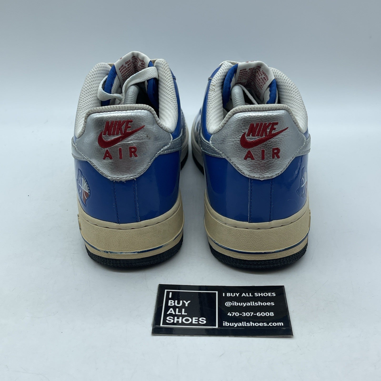 Size 10.5 - Nike Air Force 1 '07 NBA All-Star 2010 Blue Silver (315122-402)