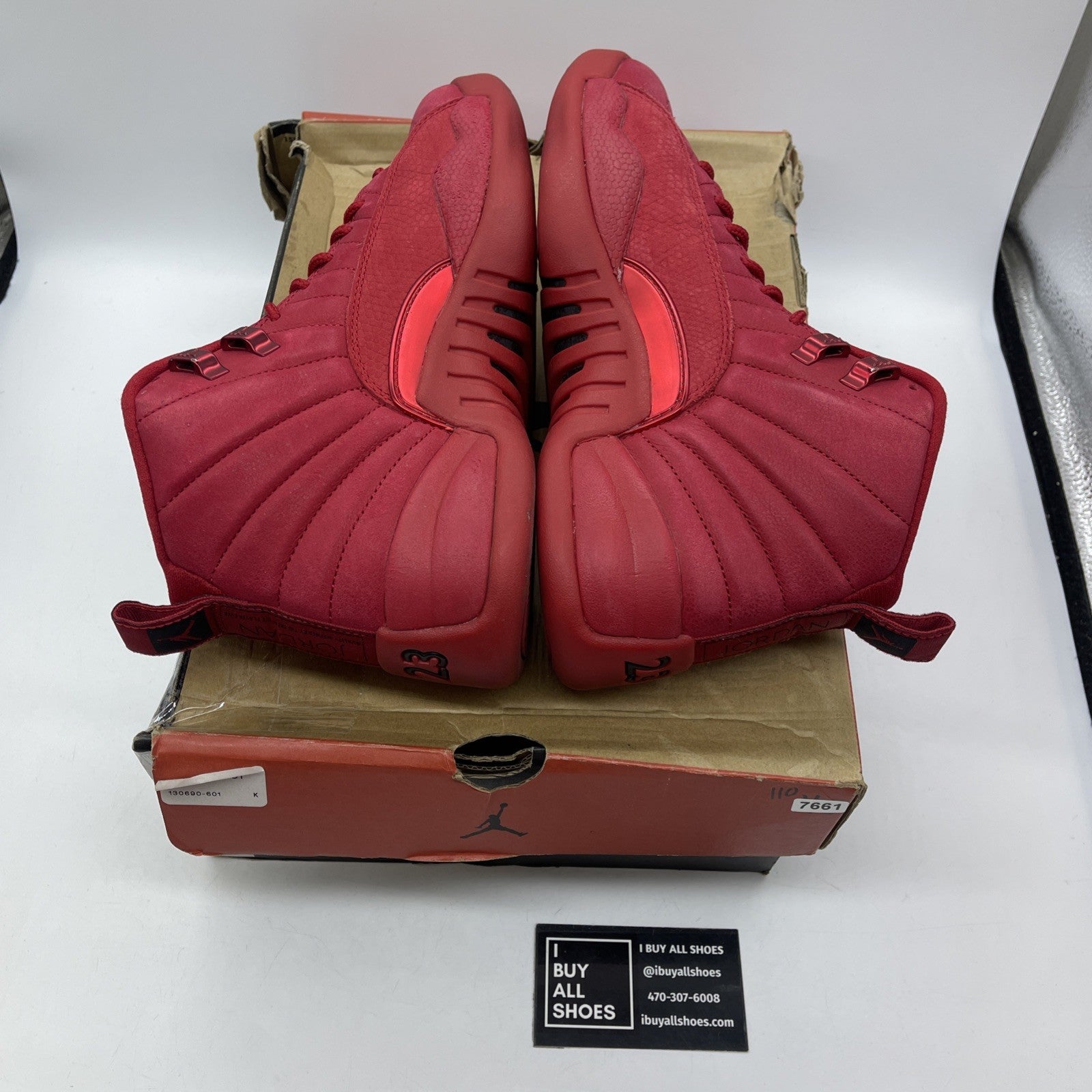 Size 7.5 - Air Jordan 12 Retro Gym Red Suede (130690-601)