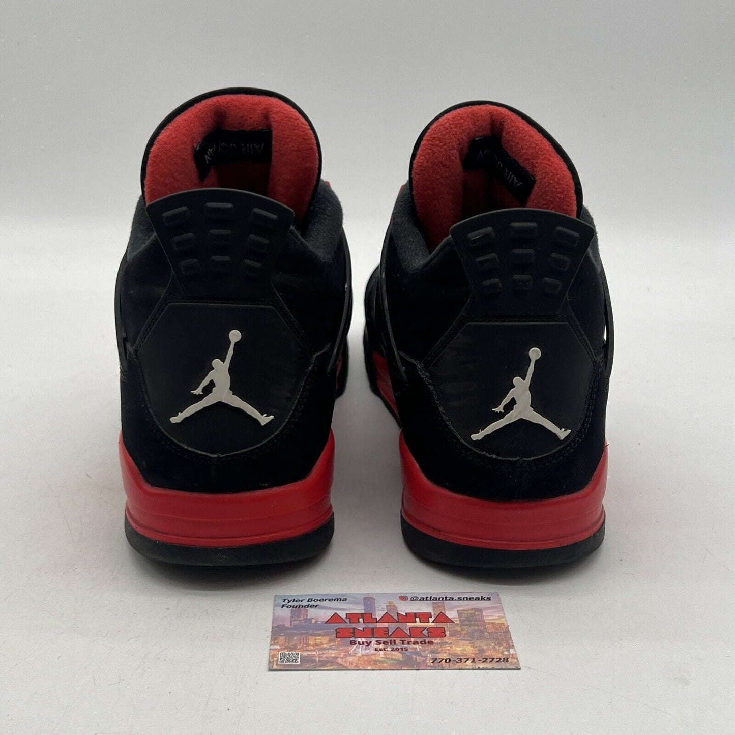 Size 13 - Jordan 4 Retro Mid Red Thunder Black Red Suede White (CT8527-016)