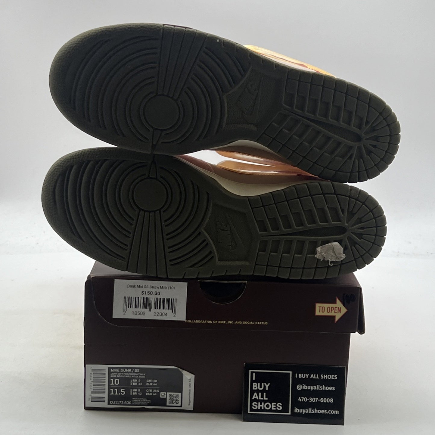 Size 10 - Nike Social Status x Dunk Mid Strawberry Milk (DJ1173-600)