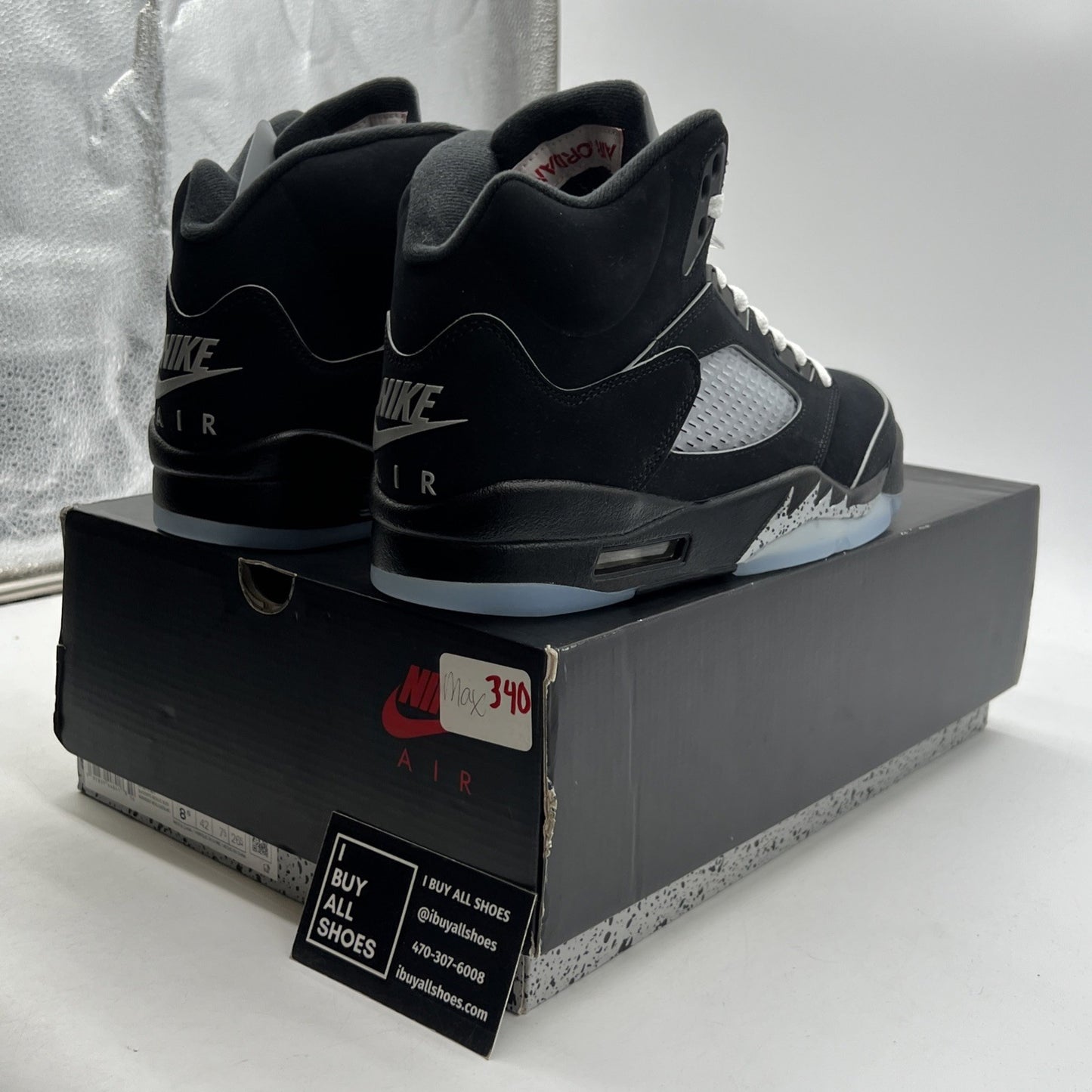 Size 8.5 - Air Jordan 5 Retro OG Black Metallic Reimagined (HF3975-001)