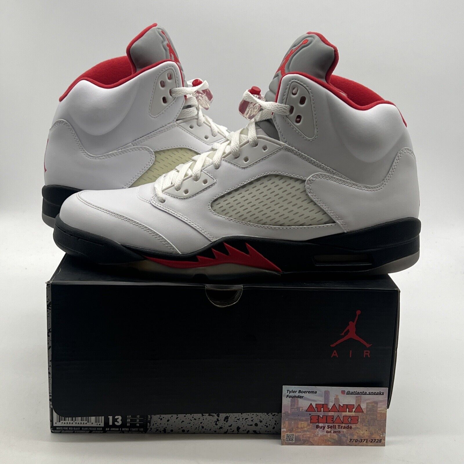 Size 13 - Air Jordan 5 Retro 2013 Fire Red (136027-100)