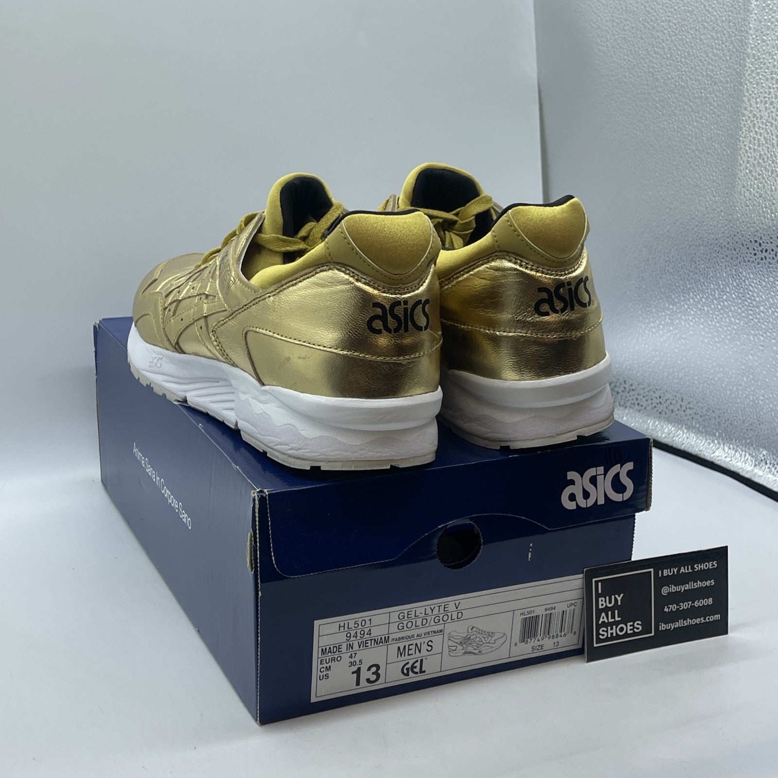 Size 13 - ASICS Gel Lyte 5 Champagne Gold  Suede Leather (HL501-9494)
