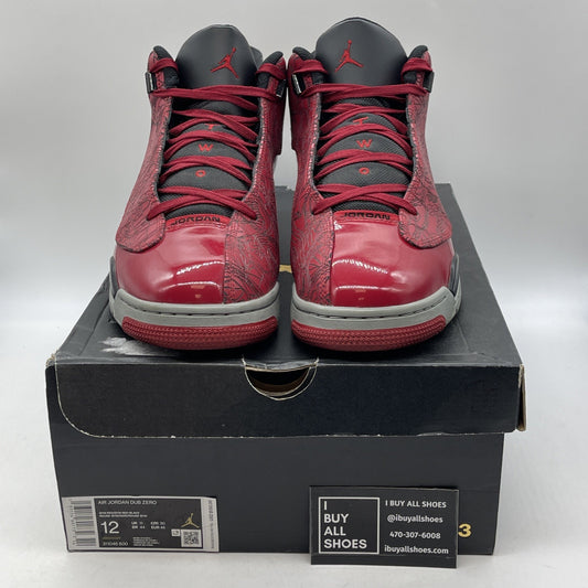 Size 12 - Jordan Dub Zero Toro Bravo Red Grey Black Leather (311046-600)