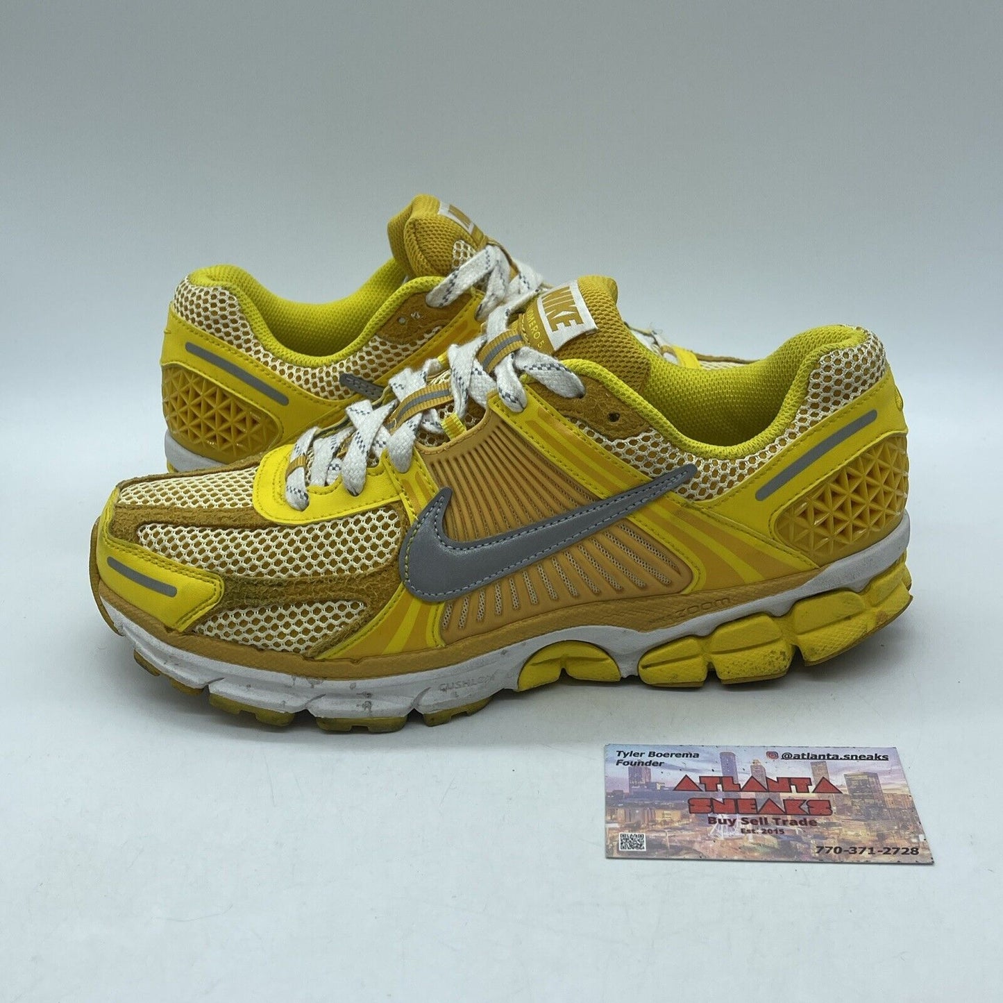 Zoom vomero 5 yellow ochre White Grey Suede Leather (FJ4453-765)