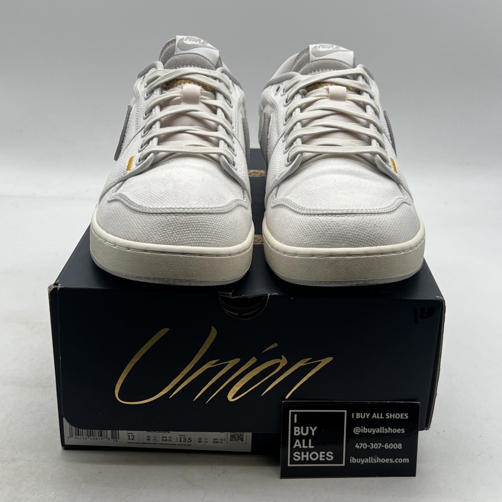 Size 12 - Jordan 1 KO x Union LA Low White Neutral Grey (DO8912-101)