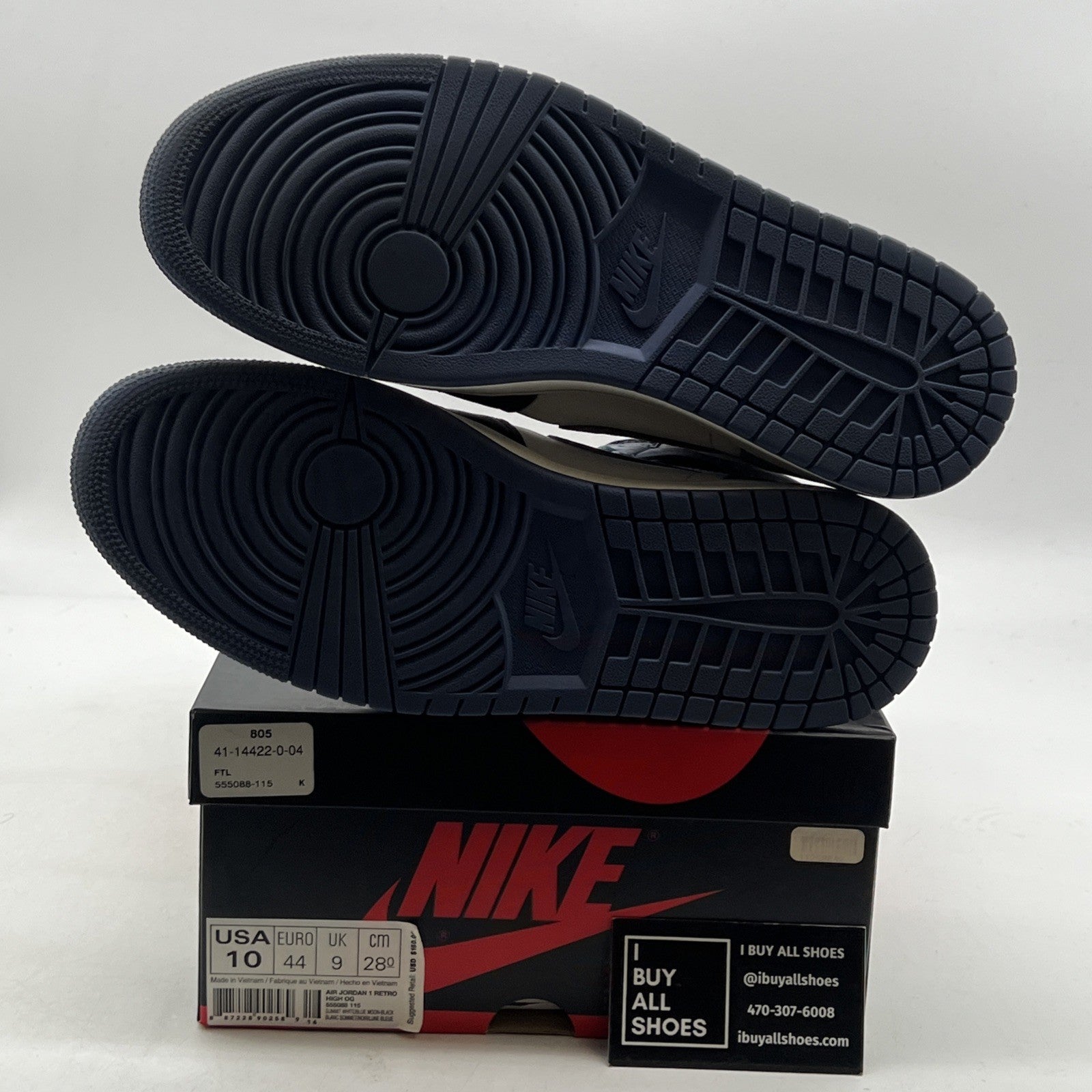 Size 10 - Air Jordan 1 OG High Best Hand in the Game Blue Moon (555088-115)