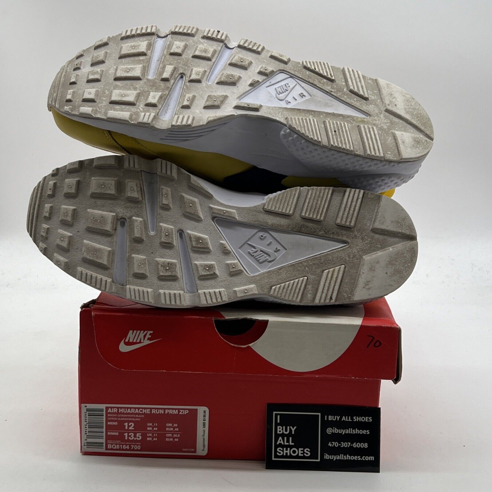 Size 12 - Nike Air Huarache Zip Bright Citron (BQ6164-700)