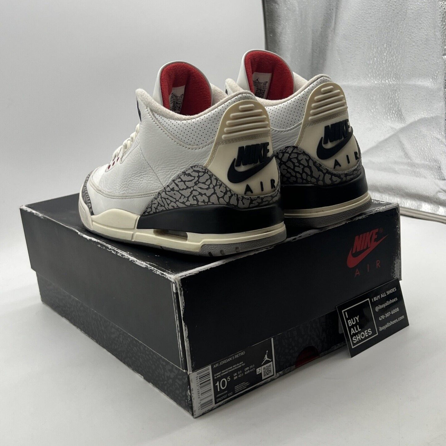 Size 10.5 - Air Jordan 3 Retro Mid White Cement Reimagined (DN3707-100)