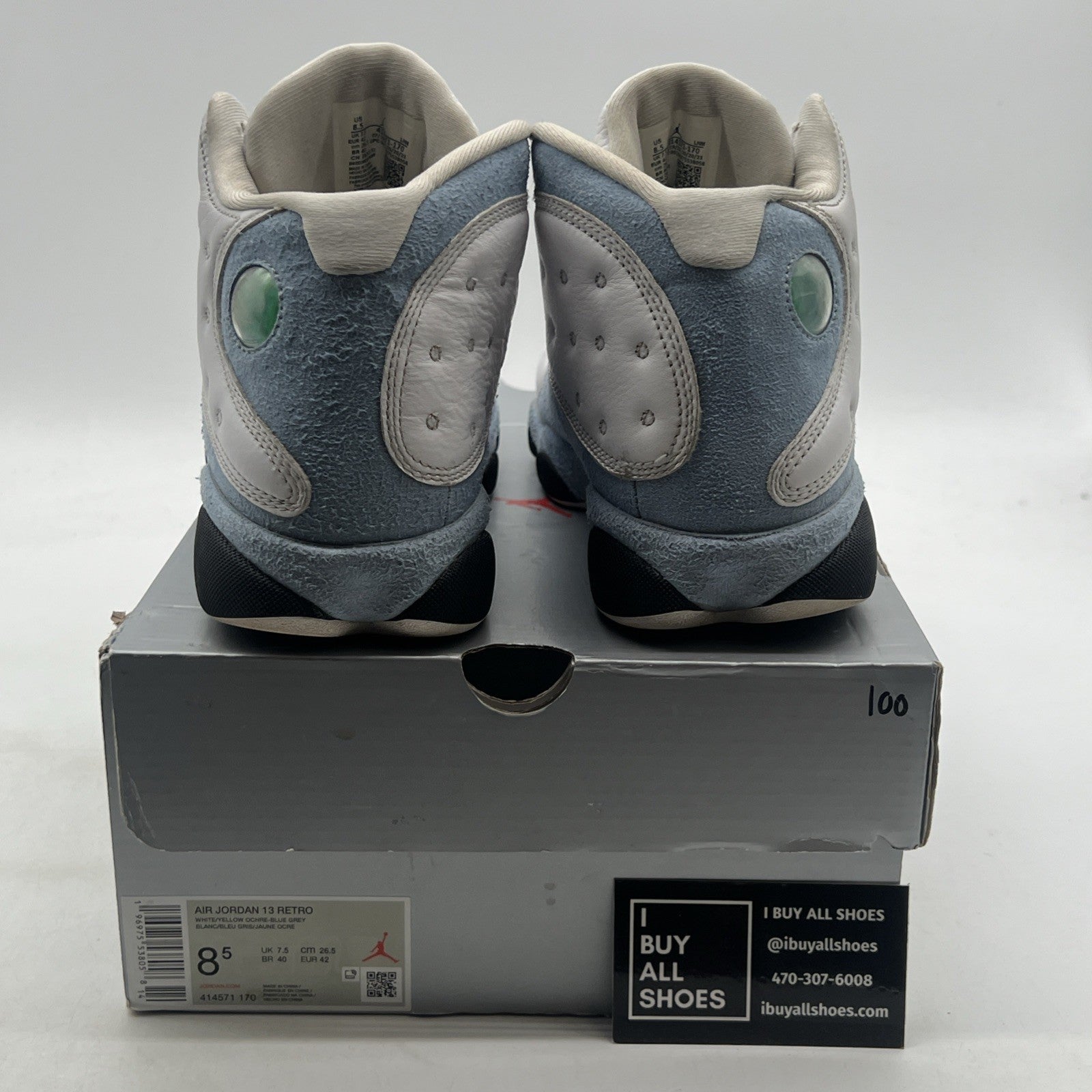 Size 8.5 - Air Jordan 13 Retro Blue Grey (414571-170)