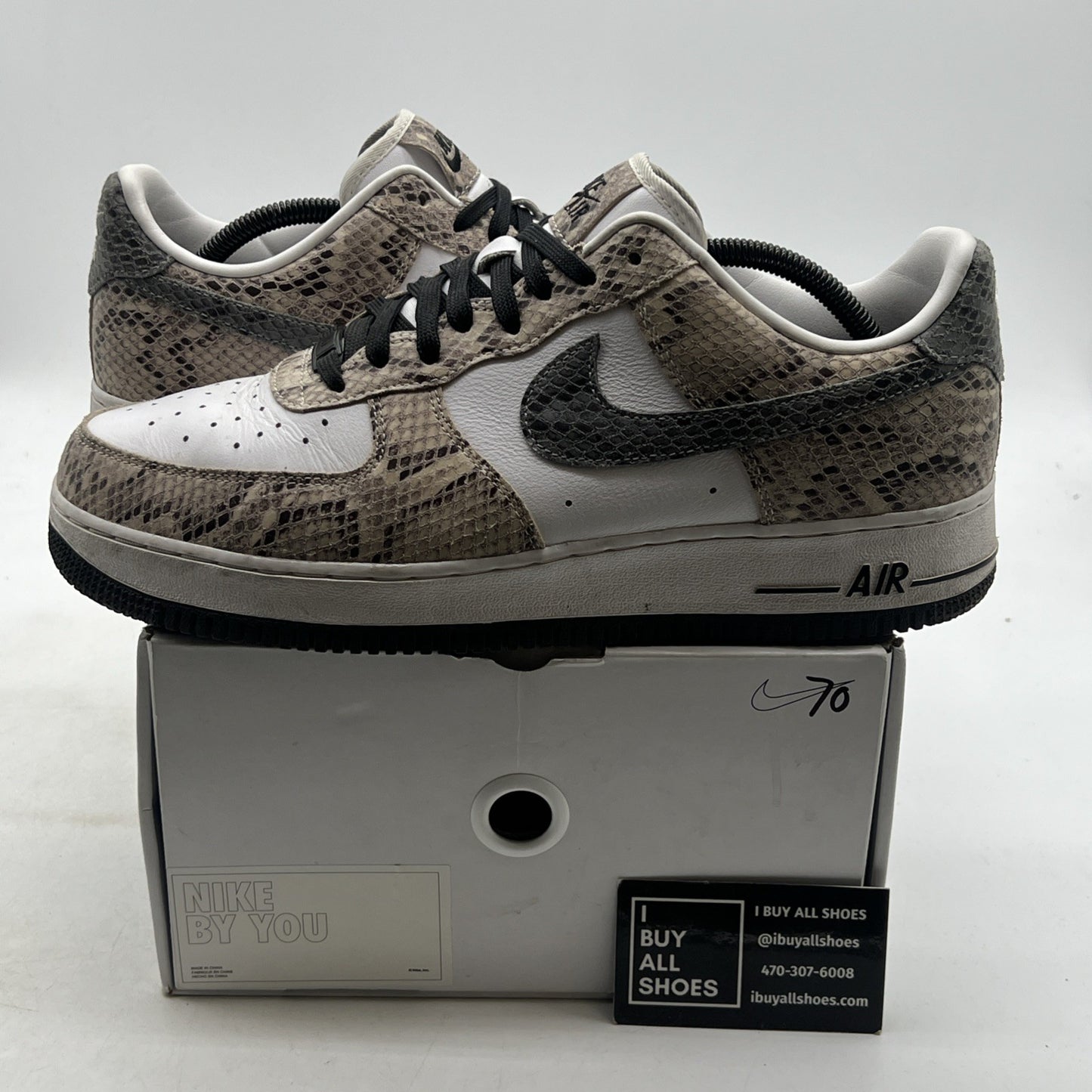Size 11 - Nike Mens ID Air Force 1 (CT3761-991) Snakeskin