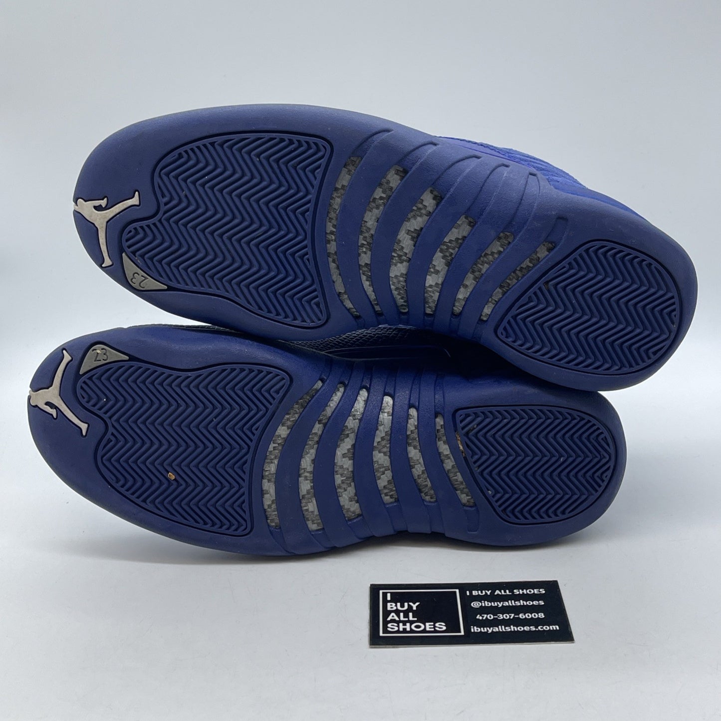 Size 9 - Air Jordan 12 Retro Deep Royal Suede Leather (130690-400)