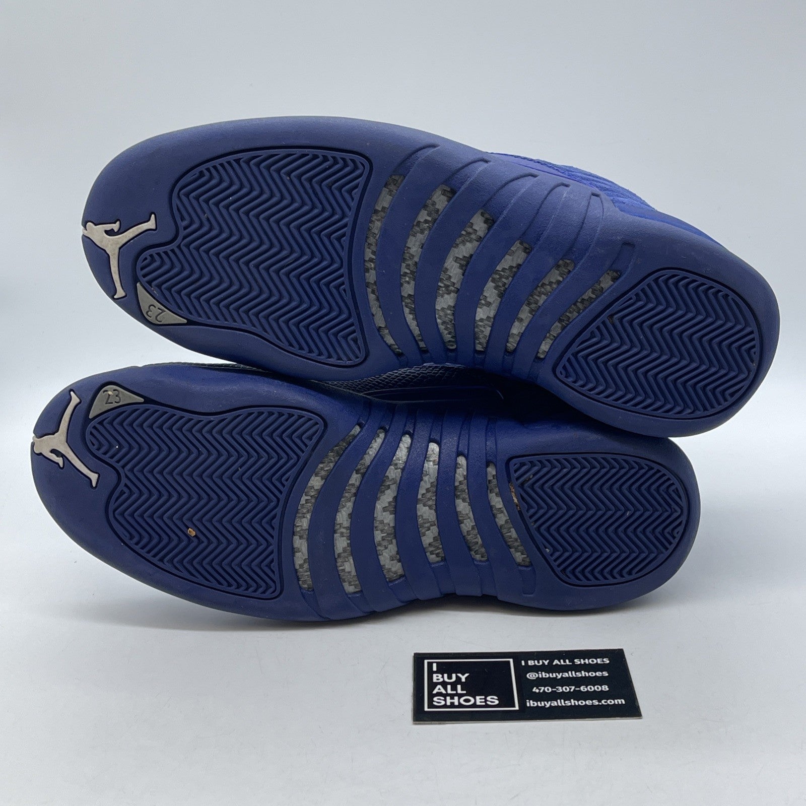 Size 9 - Air Jordan 12 Retro Deep Royal Suede Leather (130690-400)